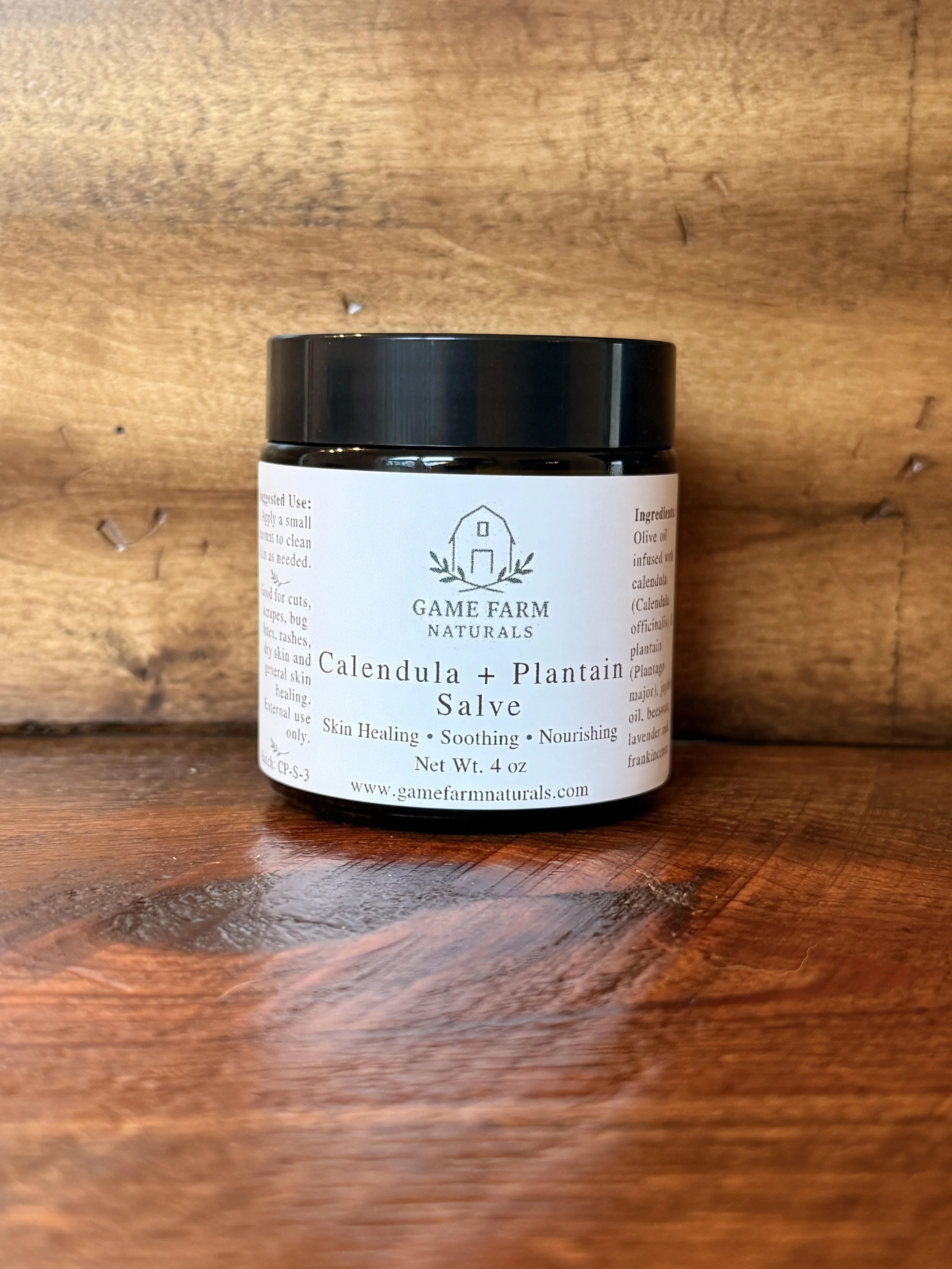 Calendula + Plantain Salve (Skin Healing & Nourishment)