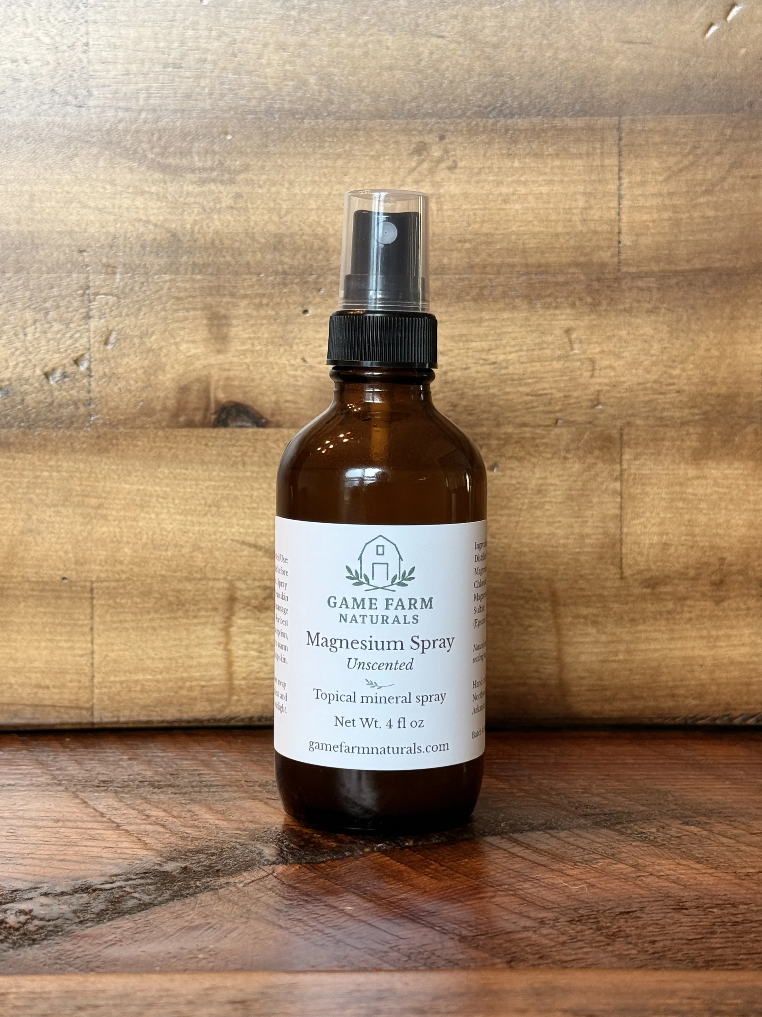 Unscented Magnesium Spray - 4 fl oz