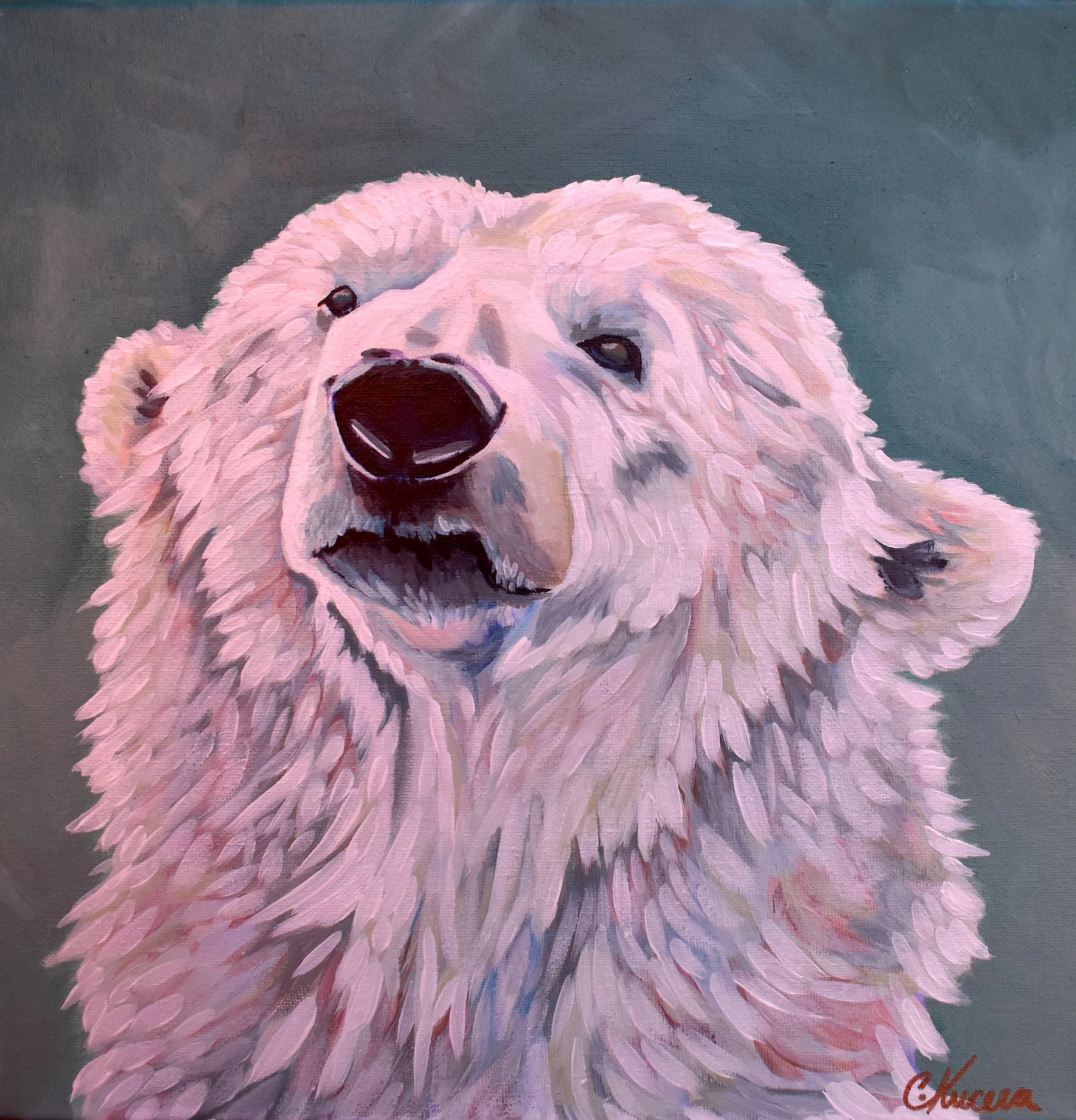 Peaceful winter 12x12 Acrylic