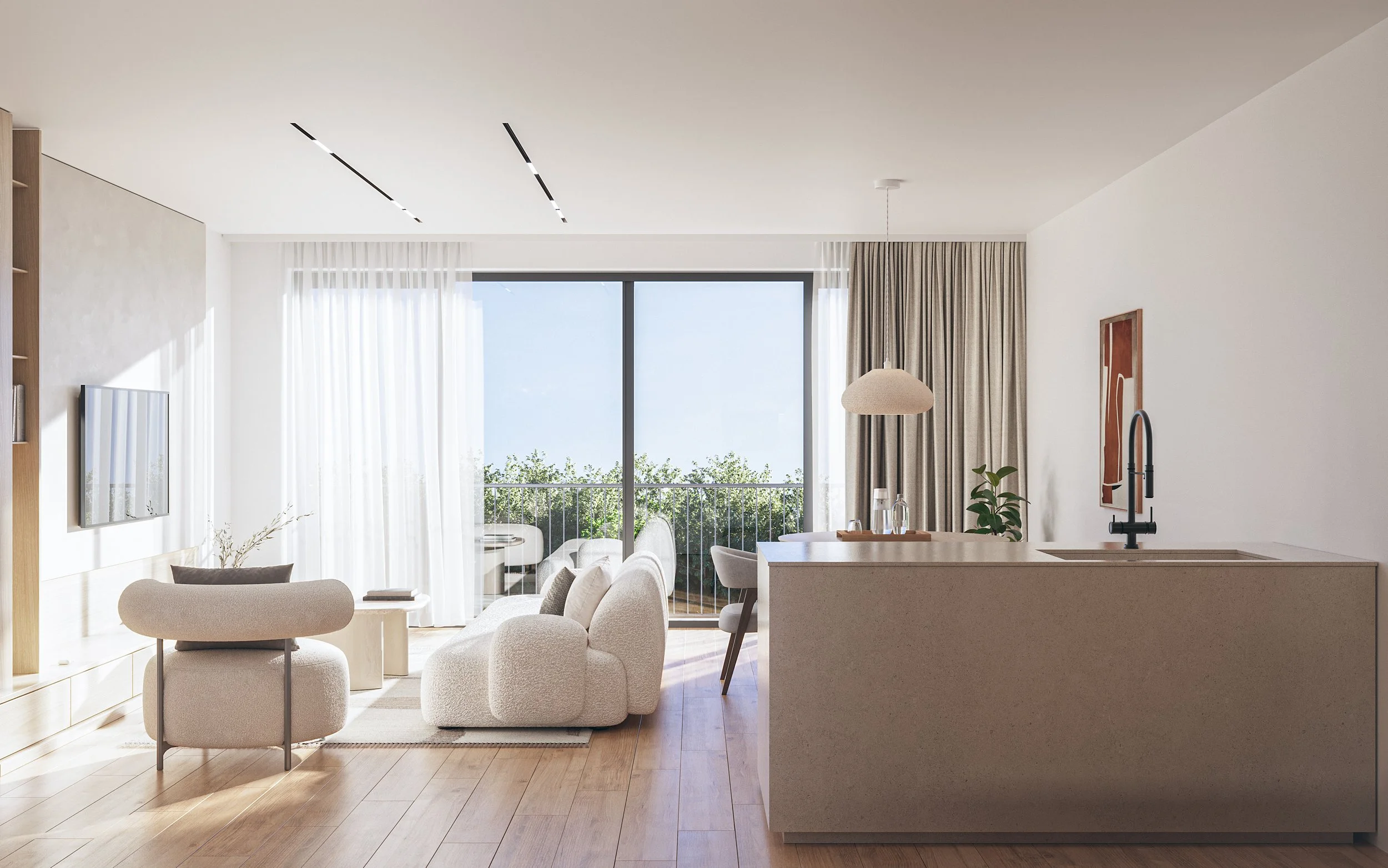 Photorealistic interior architectural visualization