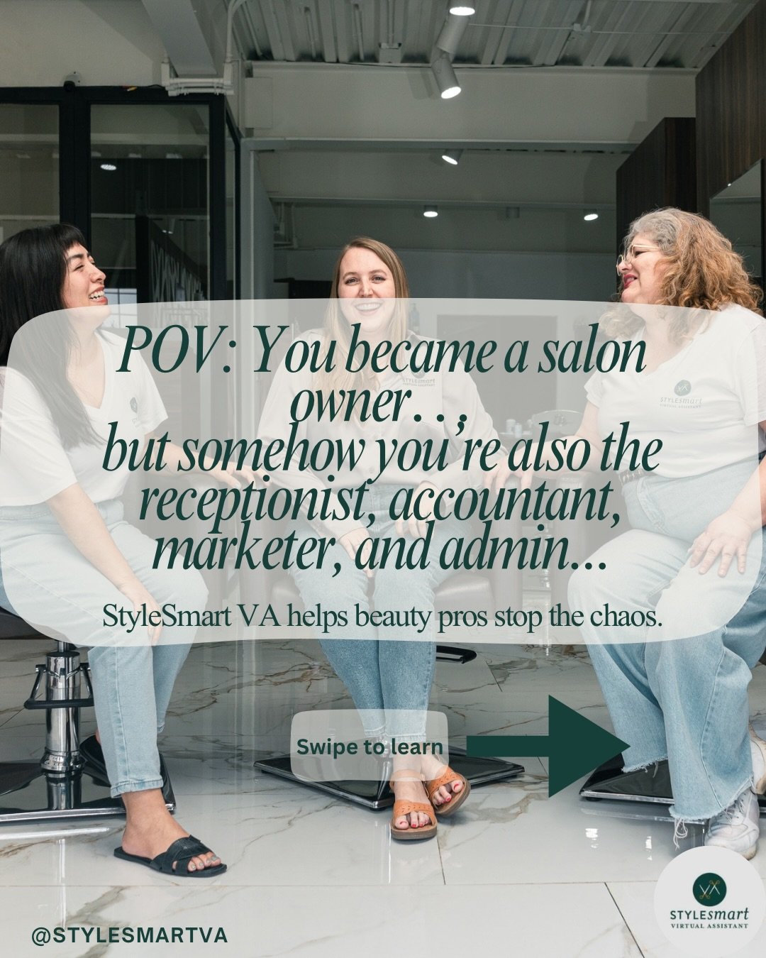 POV: You became a salon owner&hellip;
but somehow you&rsquo;re also the receptionist, accountant, marketer, and admin.

You didn&rsquo;t start your beauty business to answer emails at midnight, manage bookings between clients, chase invoices, or spen