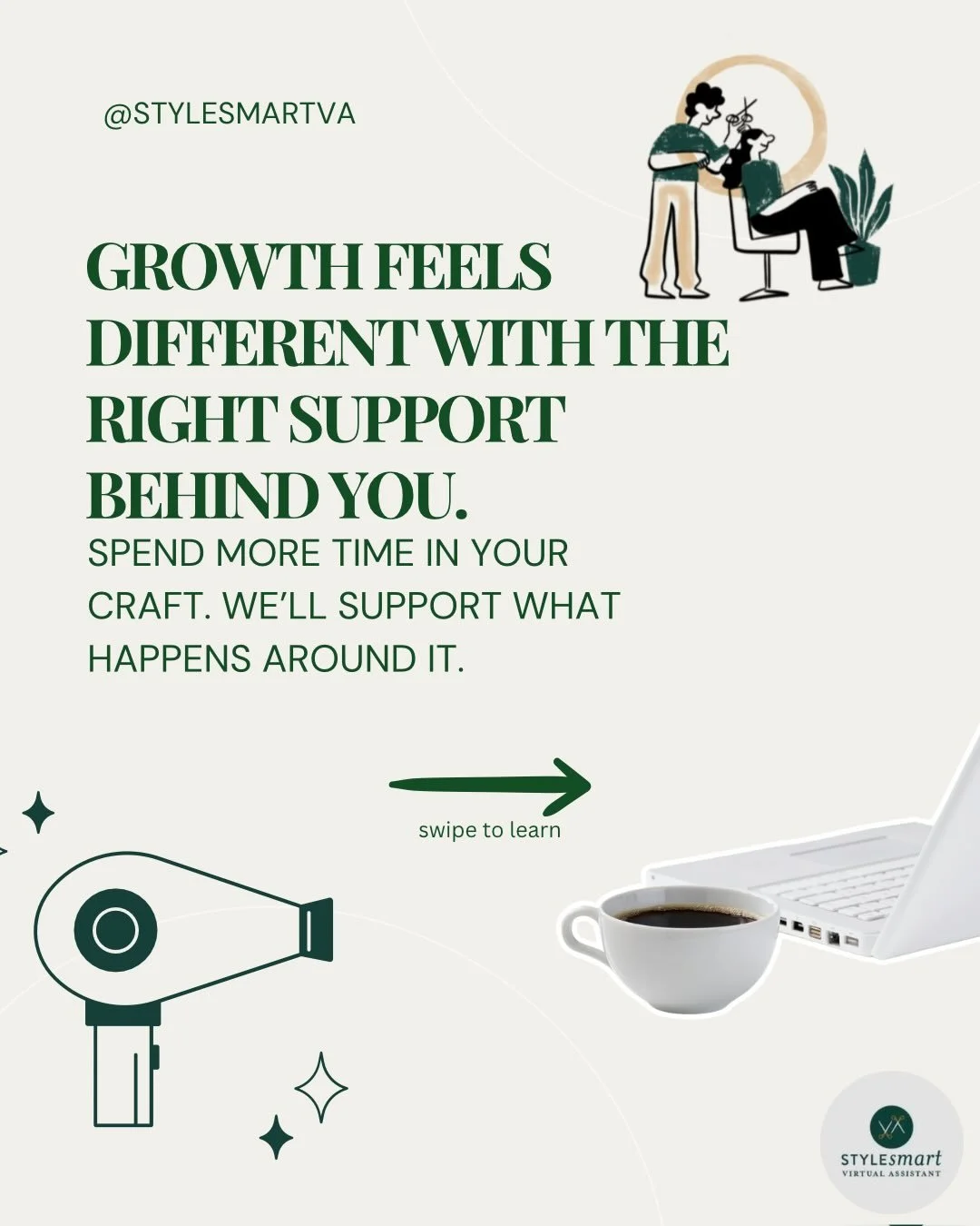 Running a salon involves more than what happens in the chair.

Behind every seamless client experience is a layer of communication, scheduling, and day-to-day management that keeps everything moving.
With the right support in place, those details don