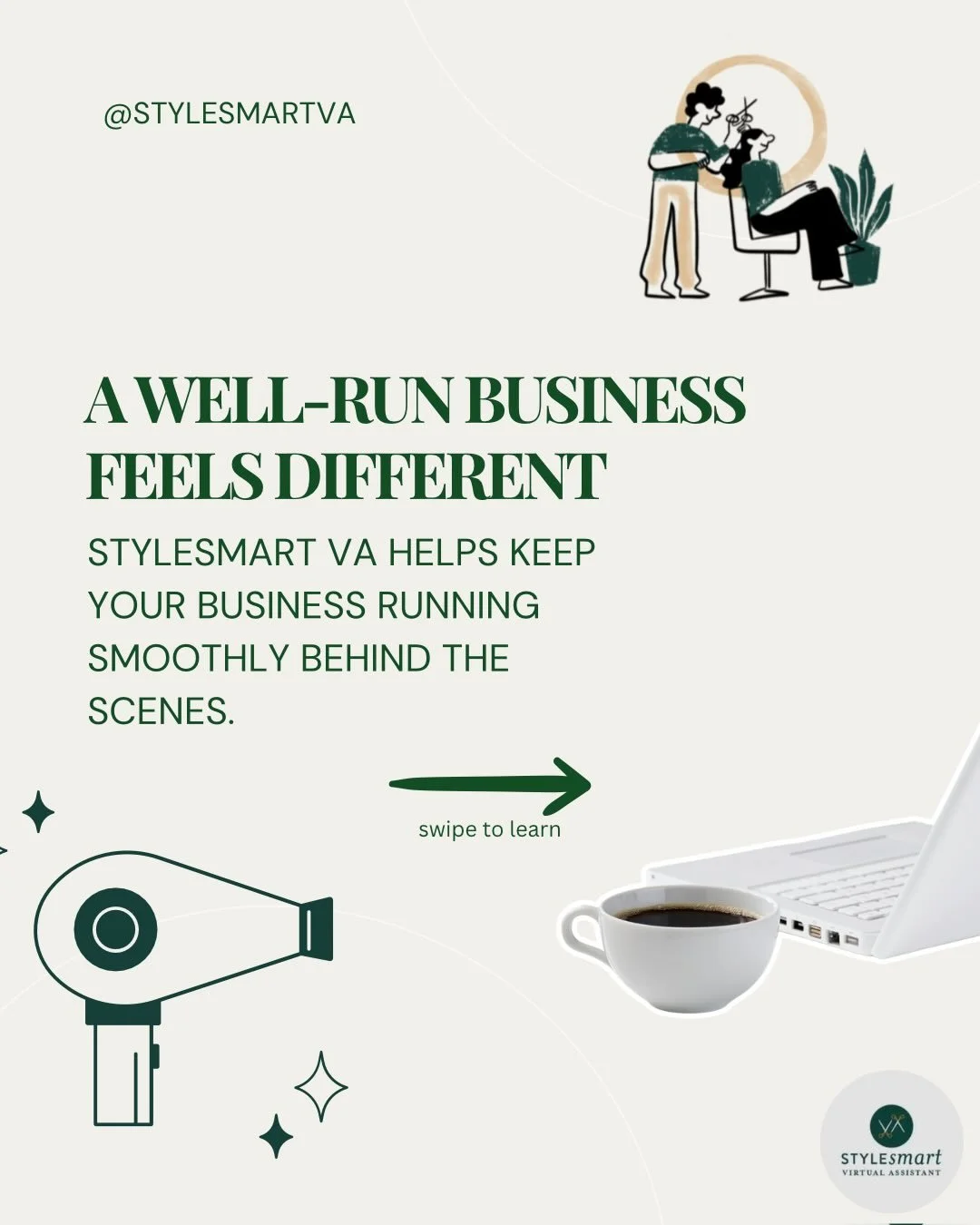 Salon owners, stylists, and beauty entrepreneurs, when your business is supported the right way, everything feels different.

Your day flows more smoothly. Your communication feels more consistent. Your clients experience a higher level of care from 