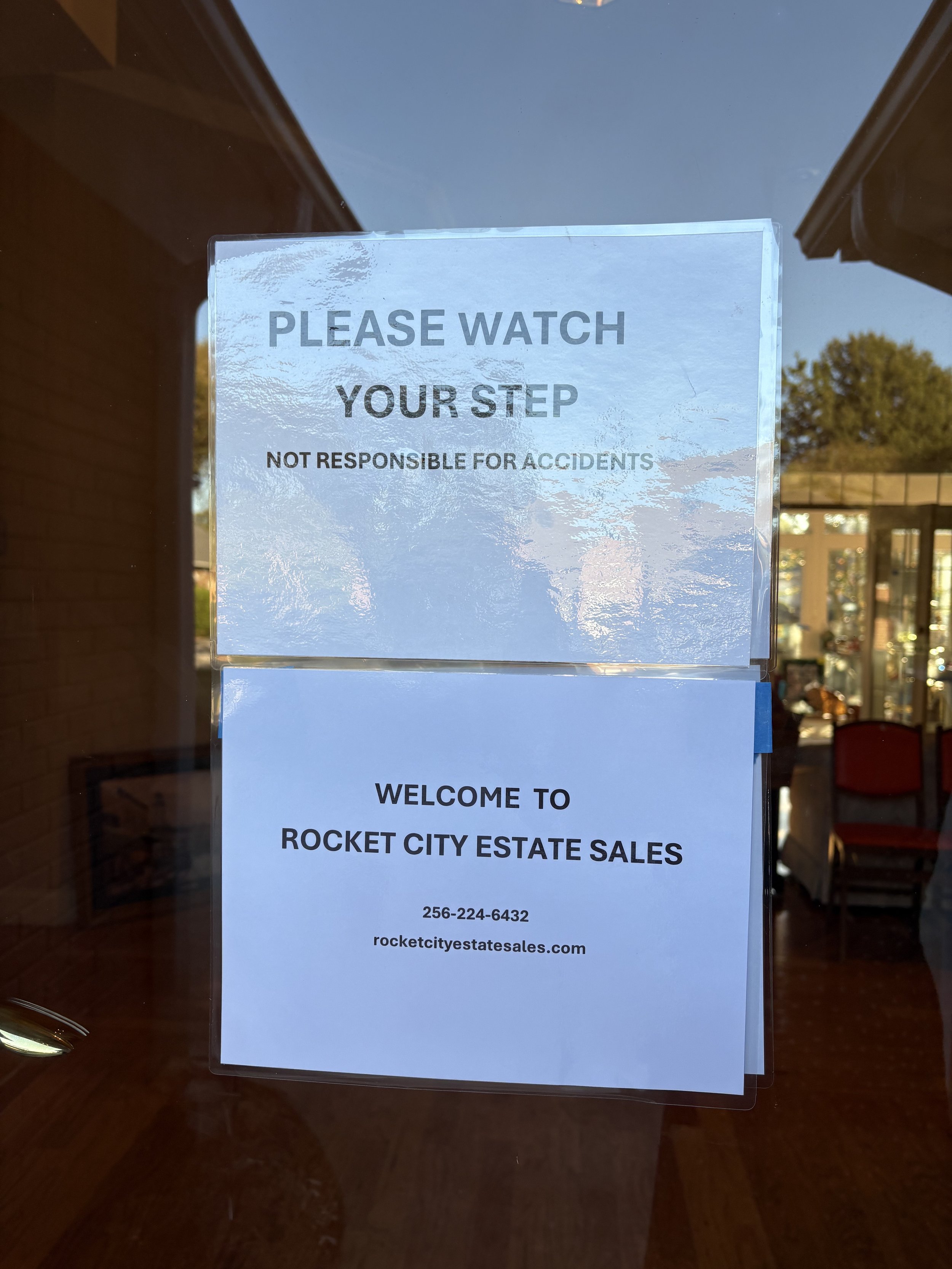 Rocket City Estate Sales Signage