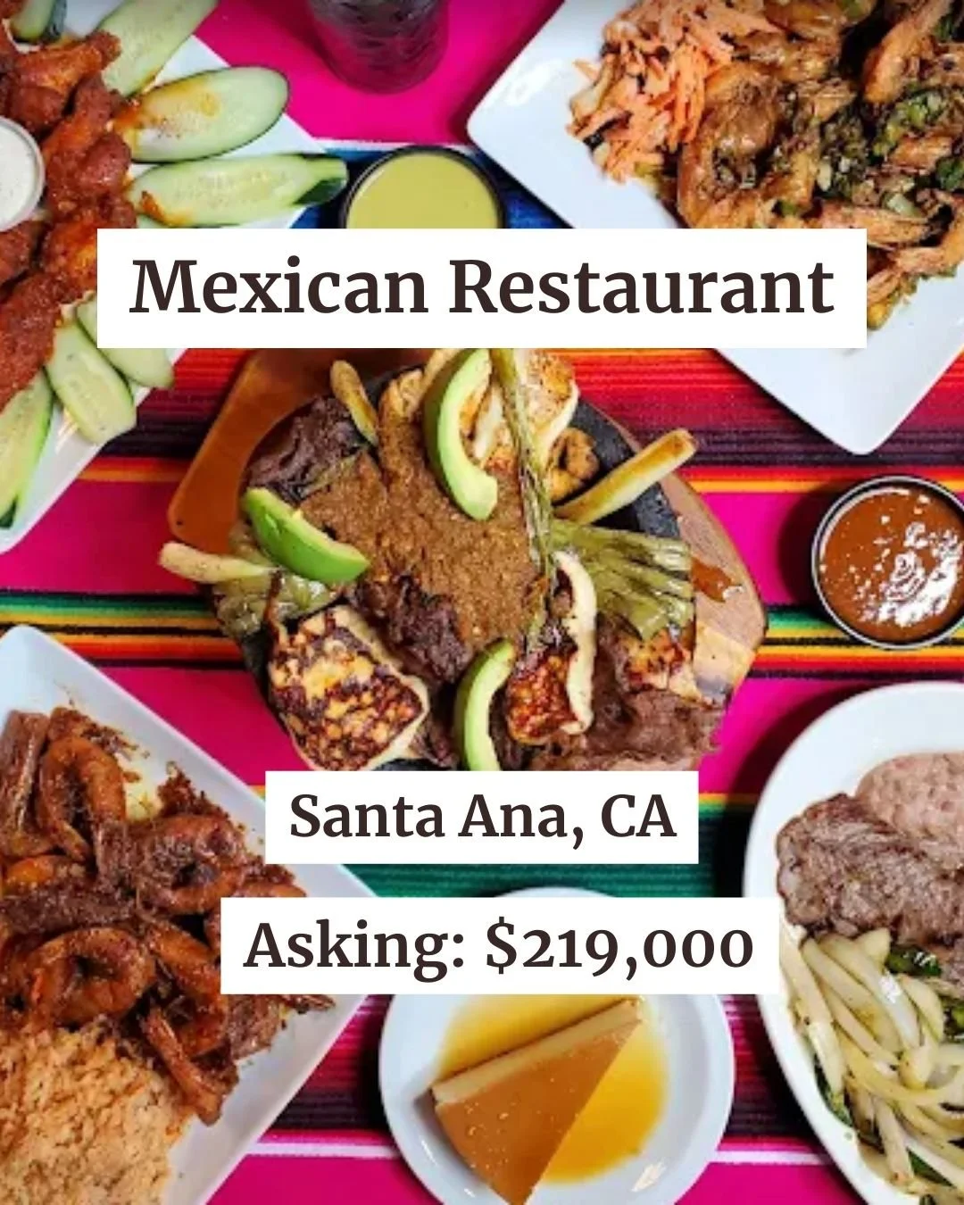 Located in a busy strip mall anchored by a large Mexican market, this established restaurant is a turnkey owner-operator opportunity with consistent sales of $25K&ndash;$28K/month and $100K+ in annual owner earnings.

Prime location with built-in foo