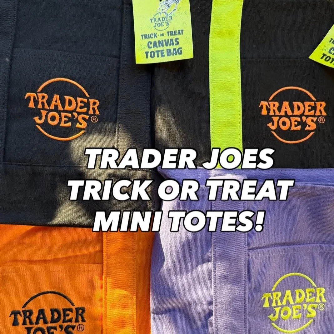 I drove by Trader Joe's this week and saw a line wrapped around the building.
My first reaction? Disgust.
Dozens of people queuing for HOURS. Not for food. Not even for precious alcohol. For limited-edition Halloween tote bags.
And suddenly I'm think