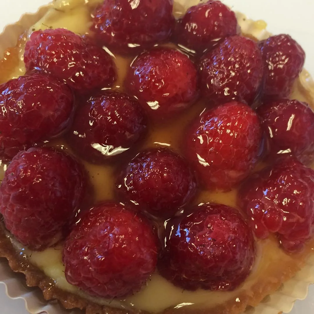 You will never forget taste of fresh raspberry tartelletes with custard cream from La Bohemia! It's perfect for special Saturday brunch!