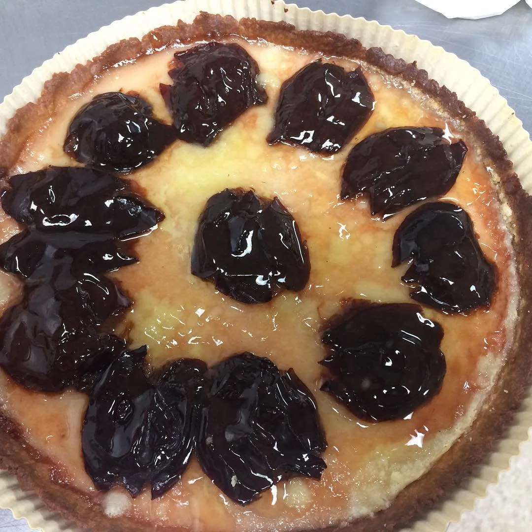 The cottage cheese cake with plums from La Bohemia will perfectly fit to your Rosh Hashana feast!