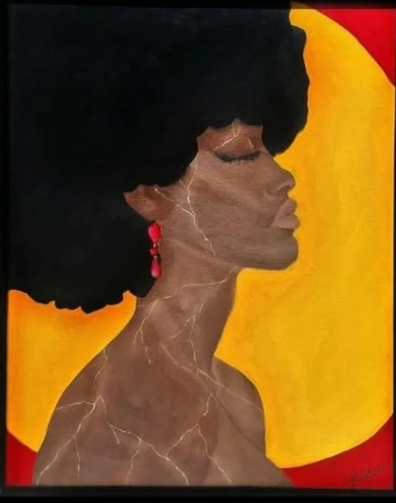 Kintsugi Africa (détail) - Acrylique sur toile 