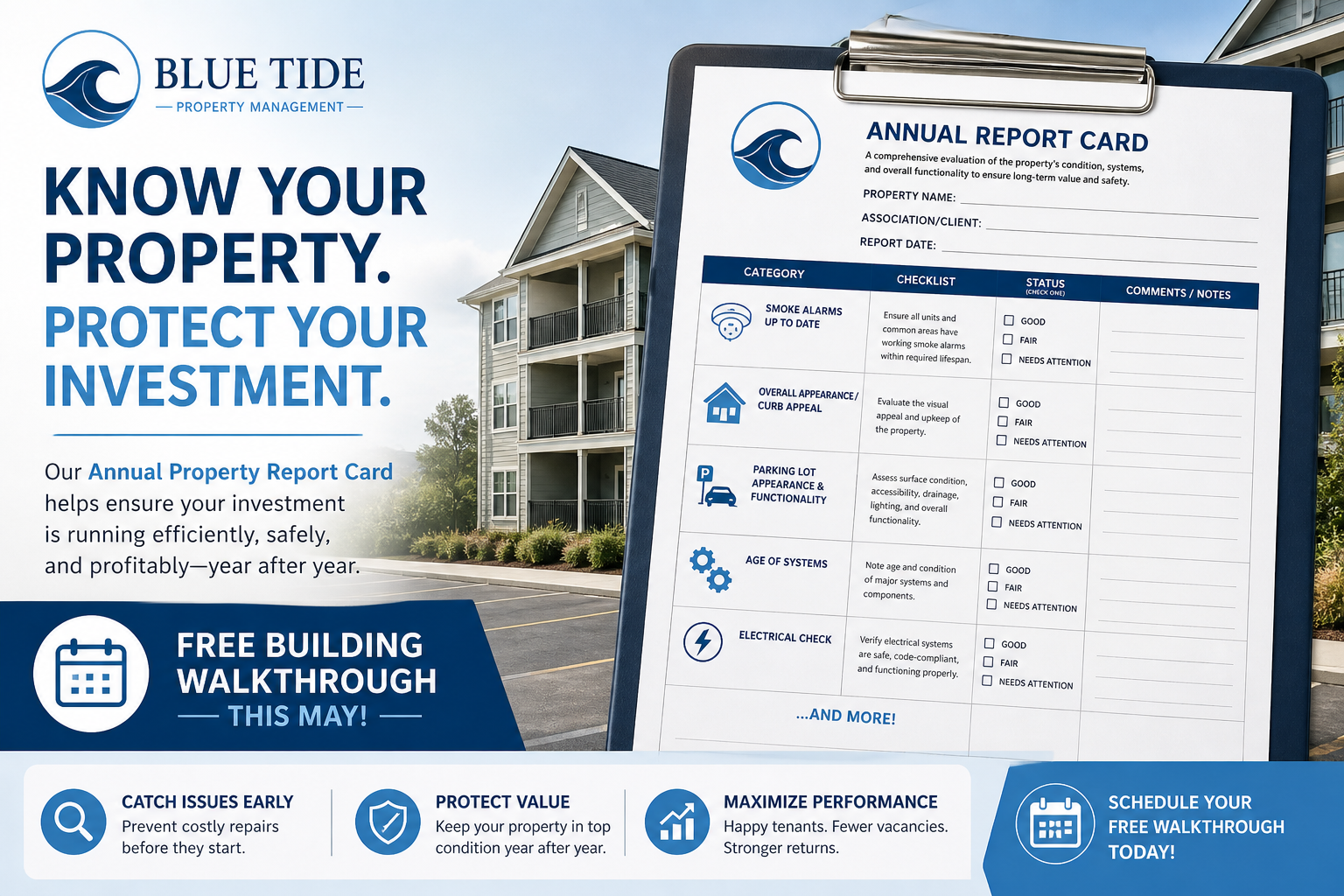 How Is Your Property Really Performing? Get Your Free Report Card This May