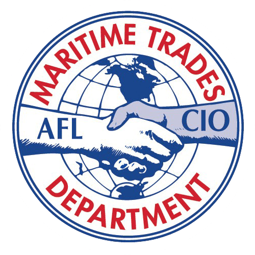 The logo of the Maritime Trades Department