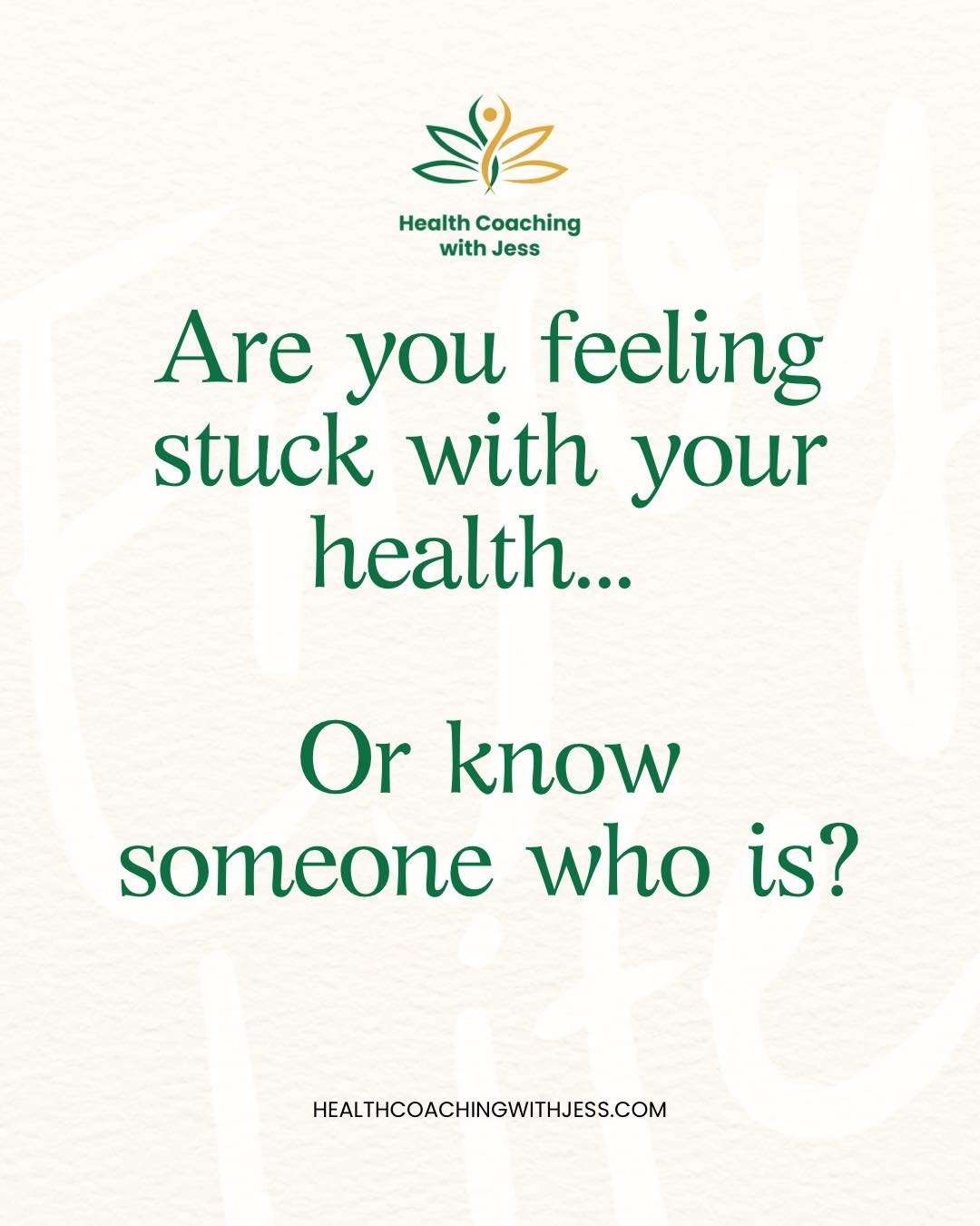 Do you know someone who&rsquo;s been wanting to make a change, but feels stuck or unsure where to start?

That&rsquo;s exactly where the right support can make all the difference. 💚

As a Certified Health &amp; Wellness Coach, I&rsquo;m dedicated to