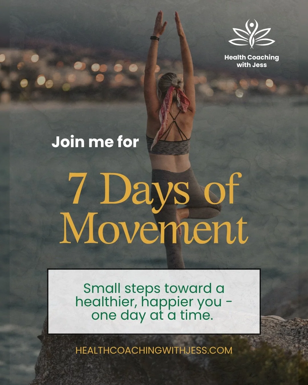 🍃 7 Days of Movement: Find What Moves You

Movement doesn&rsquo;t have to mean a workout at the gym or following a strict or overwhelming routine. It can be as simple as stepping outside or stretching.

Join me for a 7-Day Movement Challenge to expl