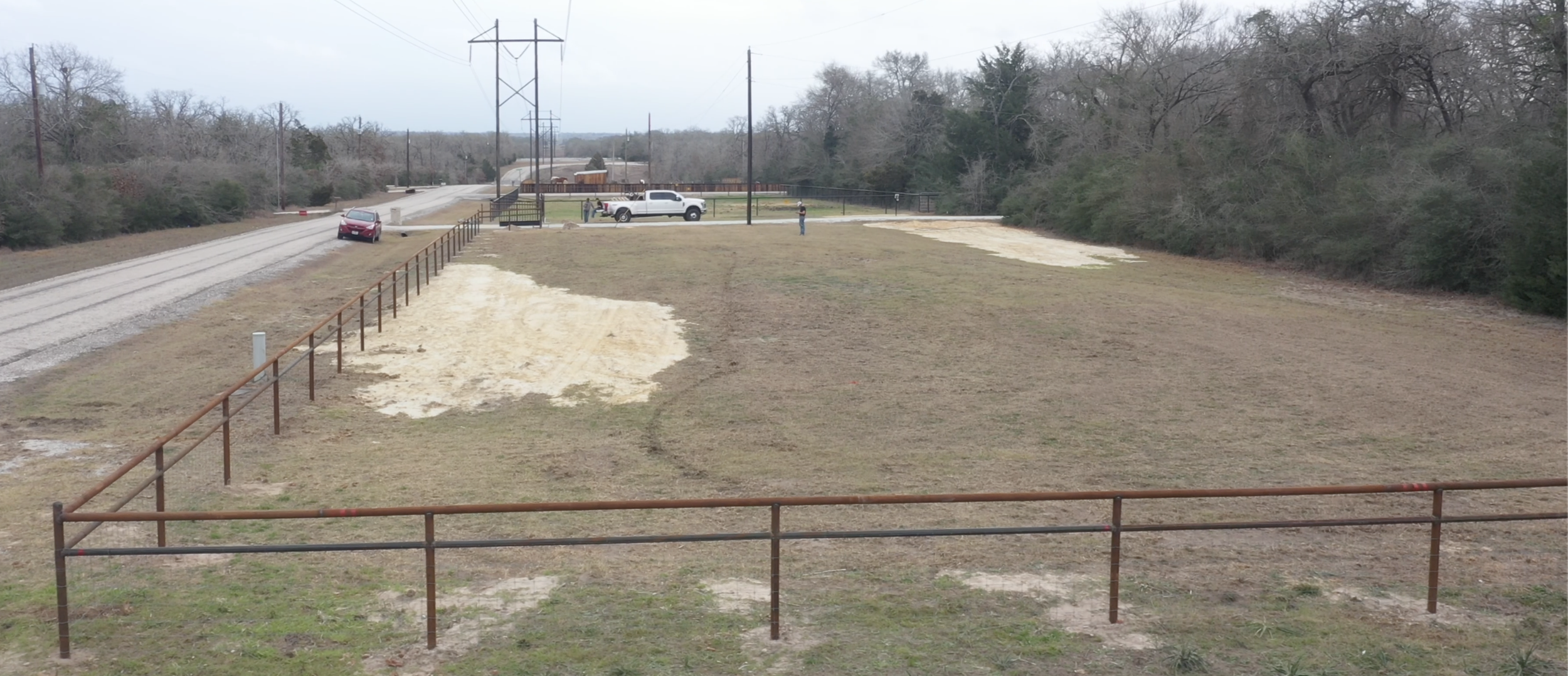 Two Rail Pipe Fence