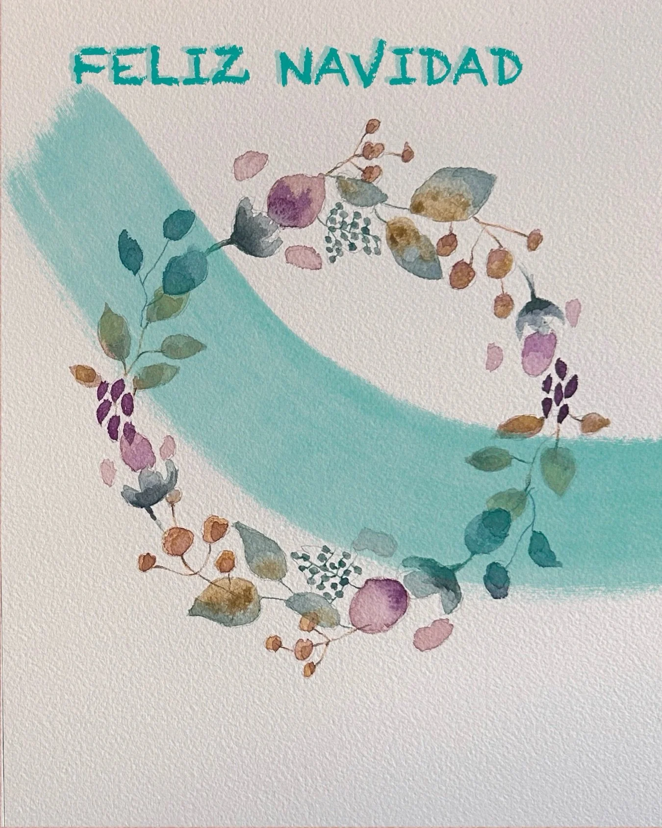 FELIZ NAVIDAD

Con estas coronas de Navidad hechas con los mismos colores que el retrato del Taller Color y Emoci&oacute;n de @almuruiz.art quiero desearos a todos:
&iexcl;FELIZ NAVIDAD! desde la calma, la paz y la tranquilidad que me gustar&iacute;a