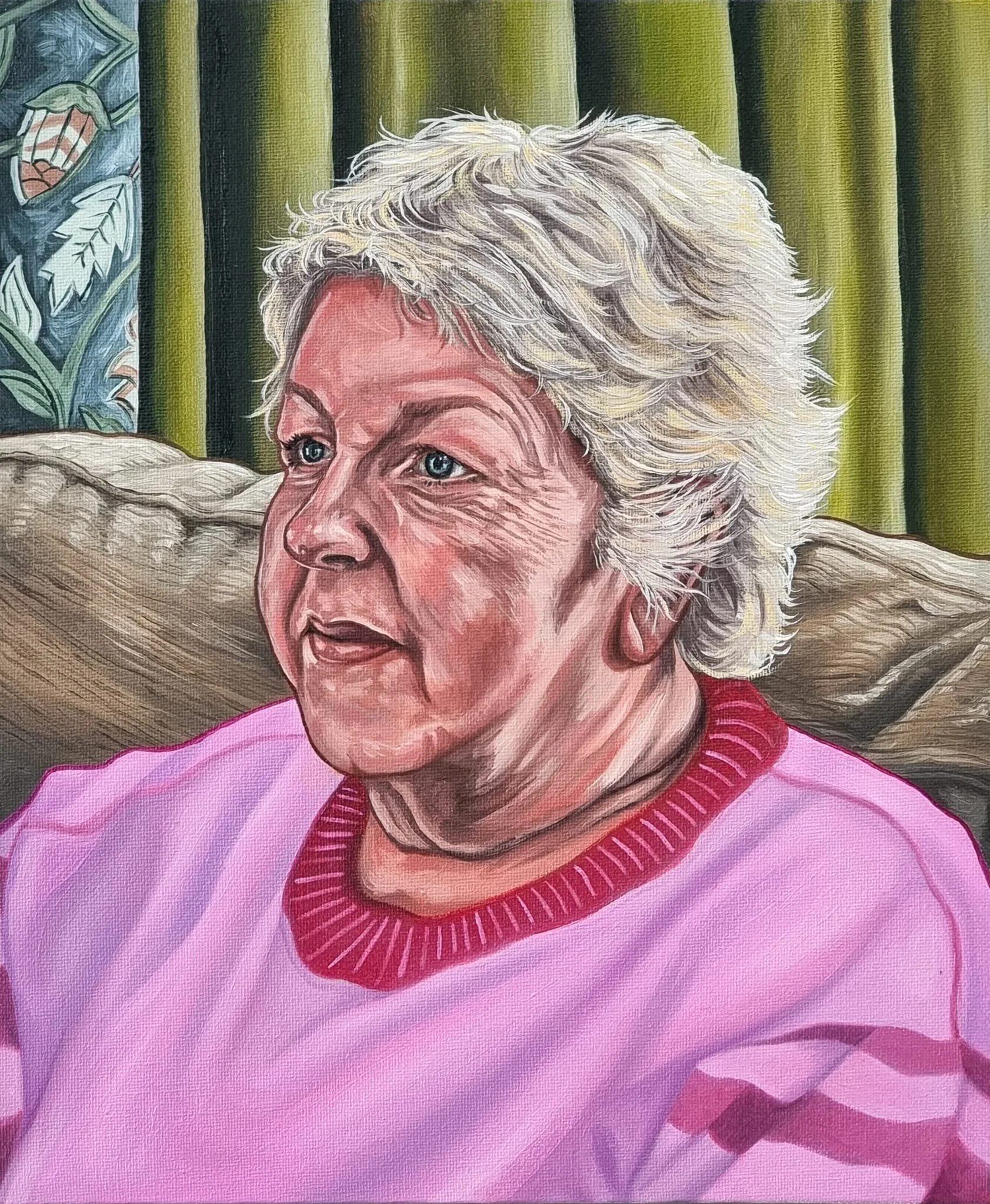 Mam, Oil on Canvas Board, 2024