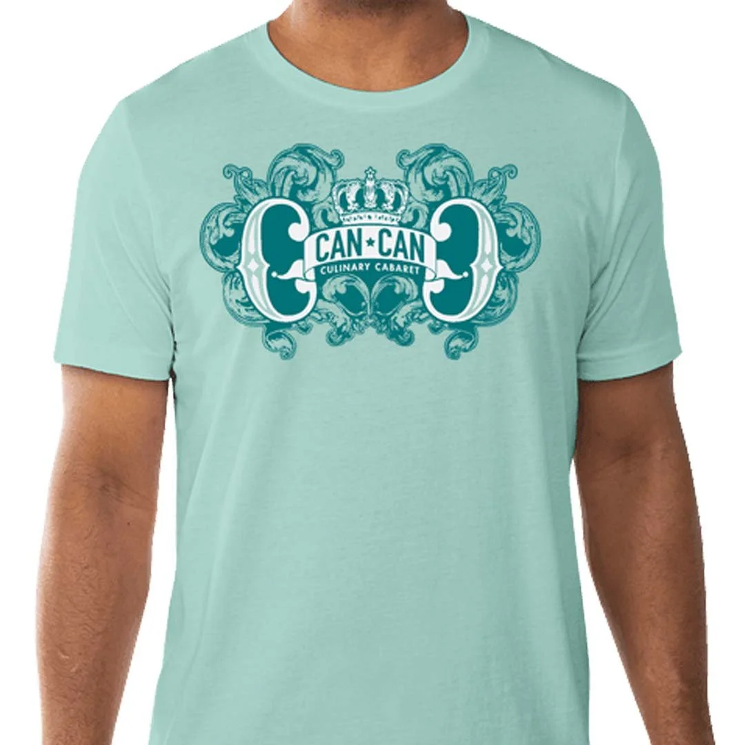 Can Can Embellish Logo Shirt - Aqua.jpg