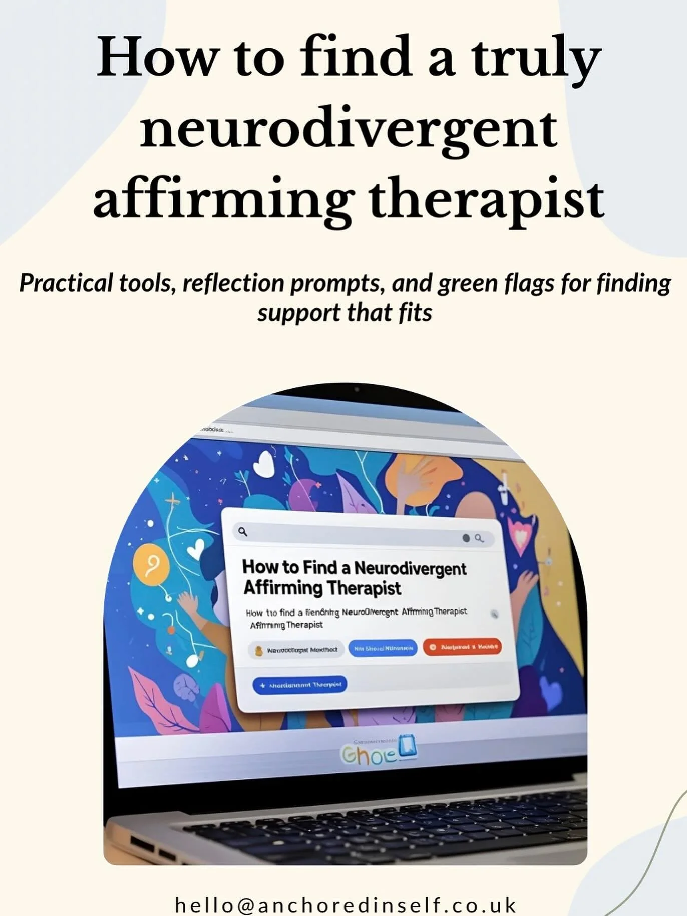 If you&rsquo;re neurodivergent, finding the right therapist can be a challenge. Everyone ticks the boxes on counselling directory - but how many actually knows what neurodivergence is, let alone practice affirmingly. 

Do they understand masking?
Wil