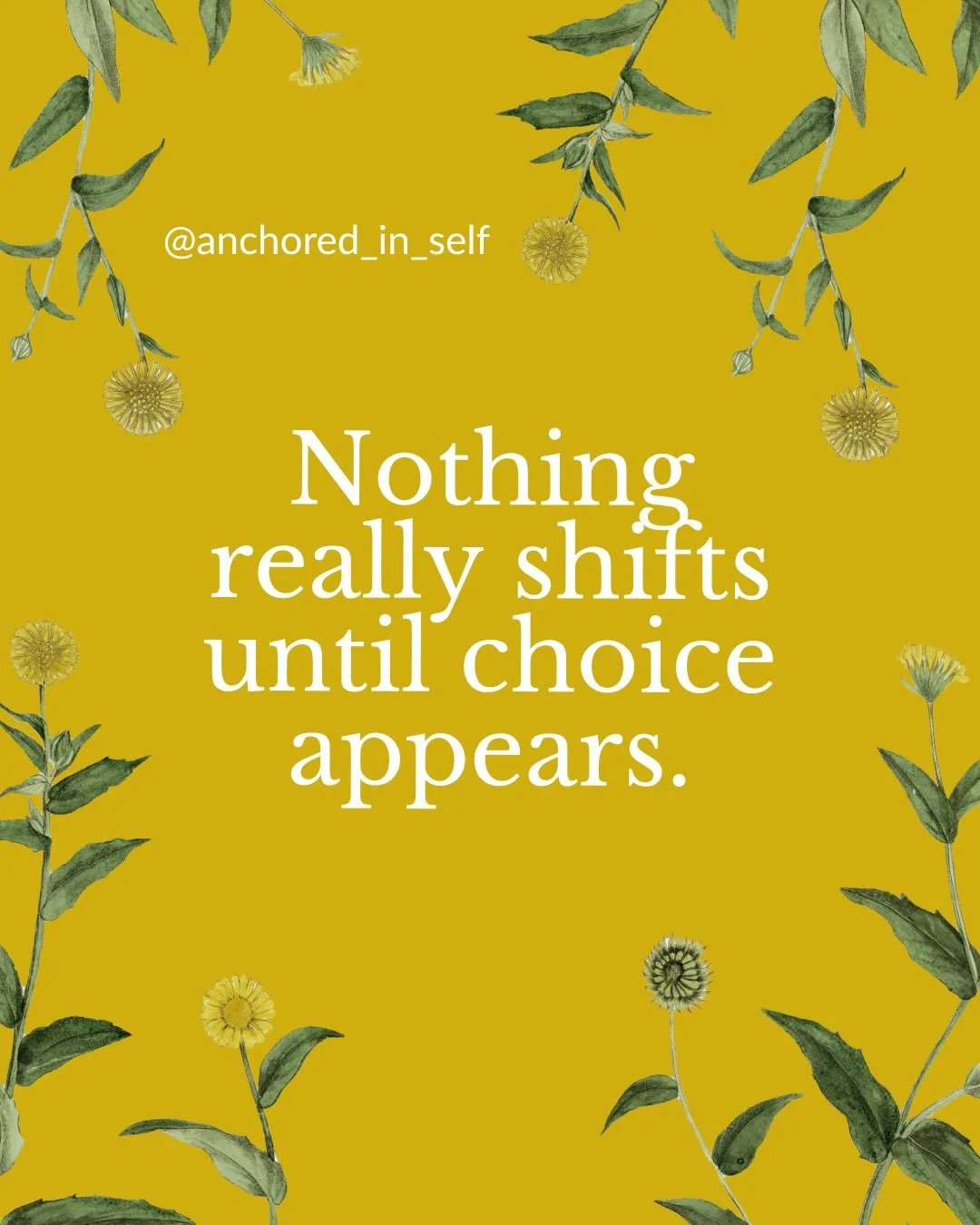 I&rsquo;ve been sitting with the idea of choice for a long time.
Not choice as positivity or self-improvement, but choice as Self energy in Internal Family Systems (IFS).

In therapy, there&rsquo;s often a quiet moment when a part realises it doesn&r