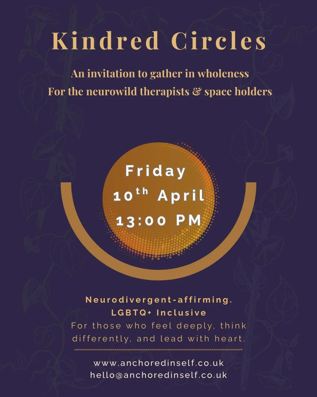 If you spend your days holding space for others, this one&rsquo;s for you.
Psychotherapists, counsellors, medicine women, coaches, bodyworkers - people who know the weight of showing up for others week after week.
This Friday I&rsquo;m holding a circ