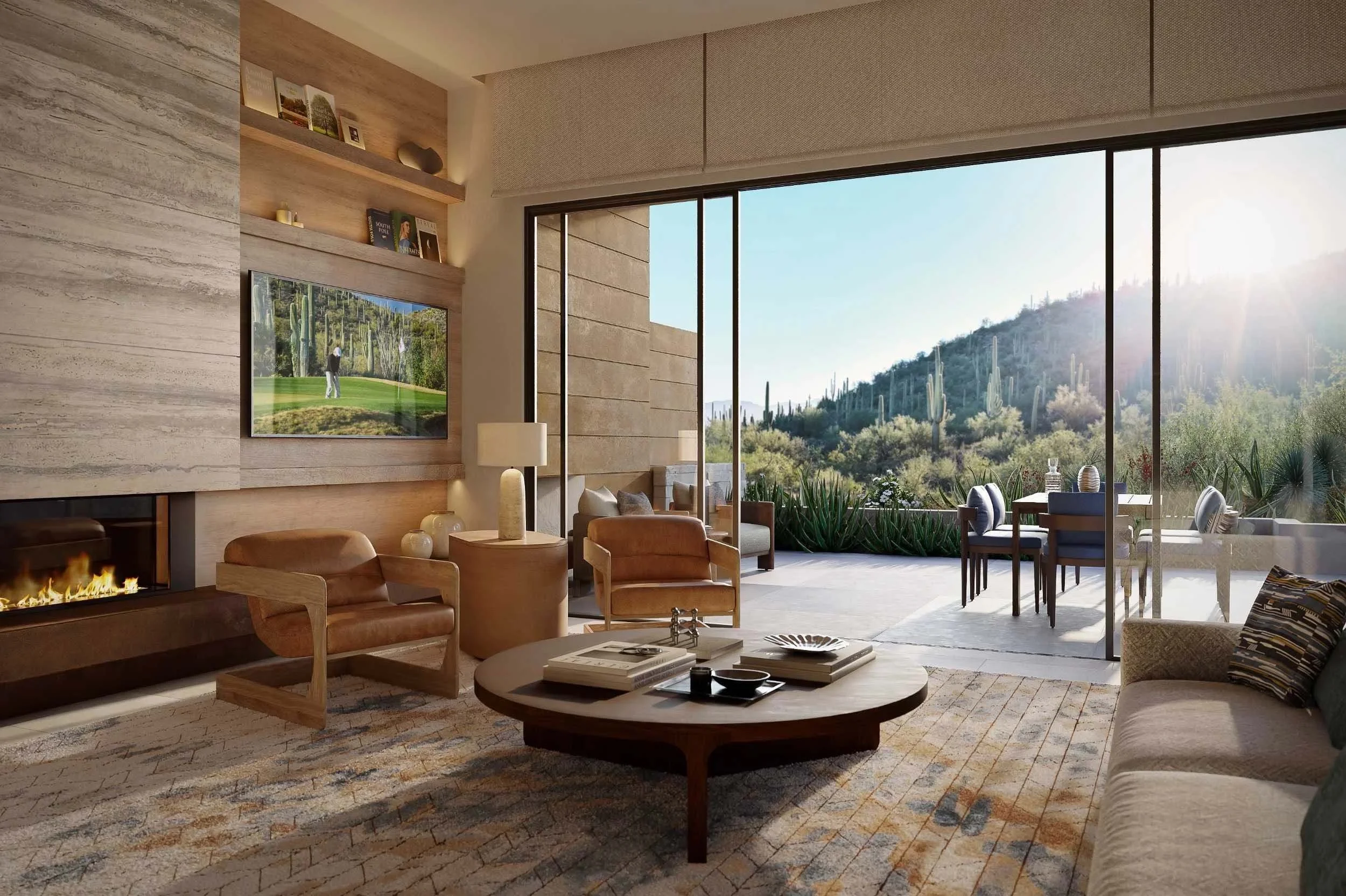 Living Room Looking Out To The Desert