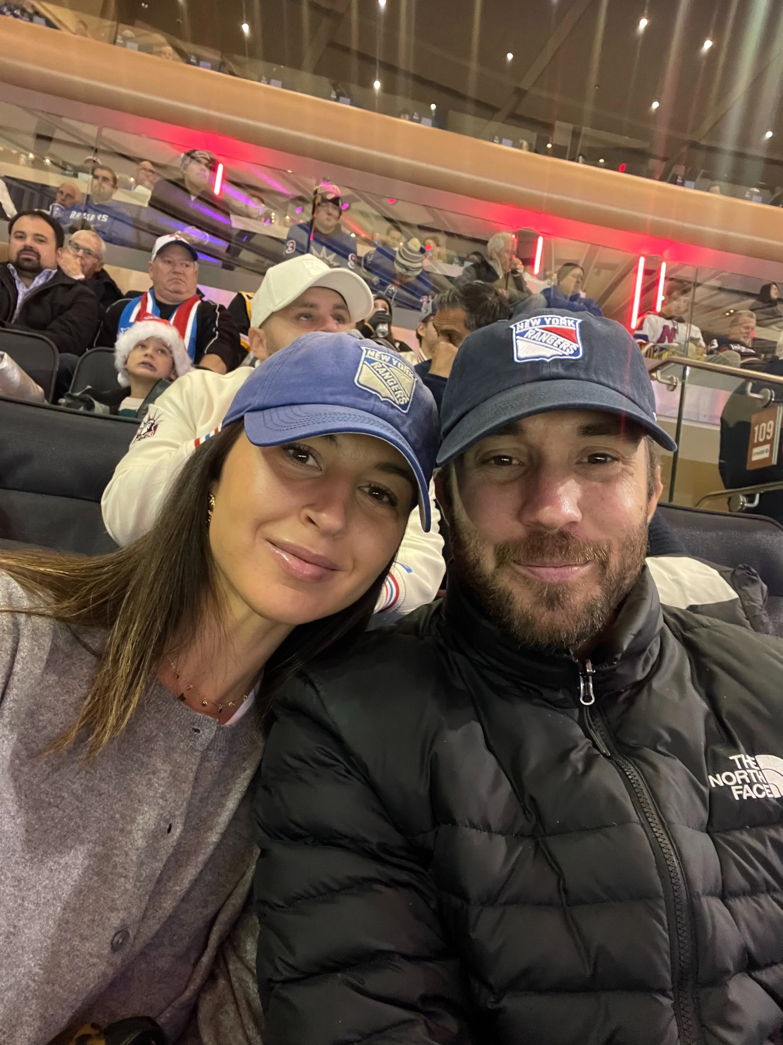 Tay & Tay - rangers game.JPG