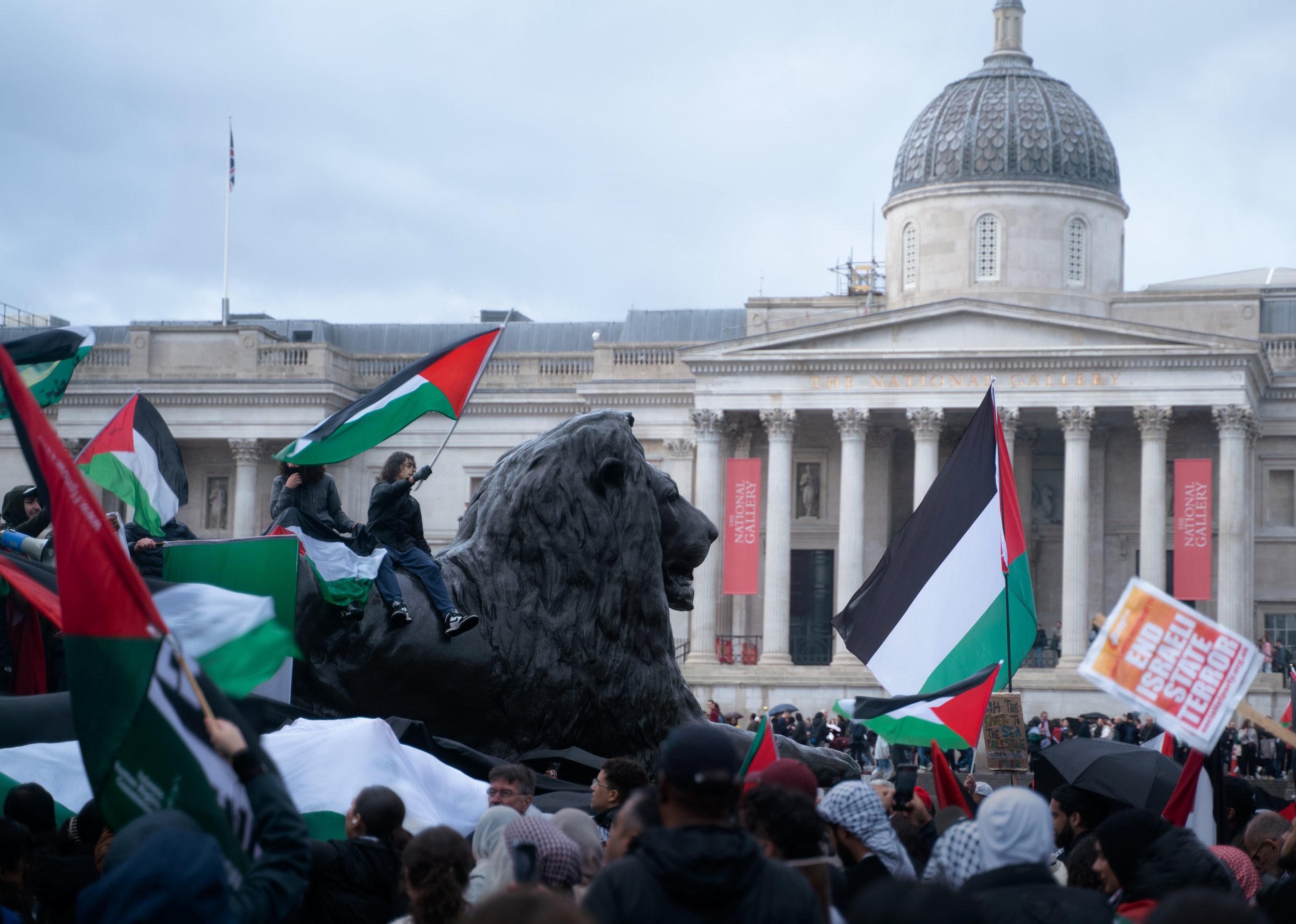 flags at trafalgar.jpg