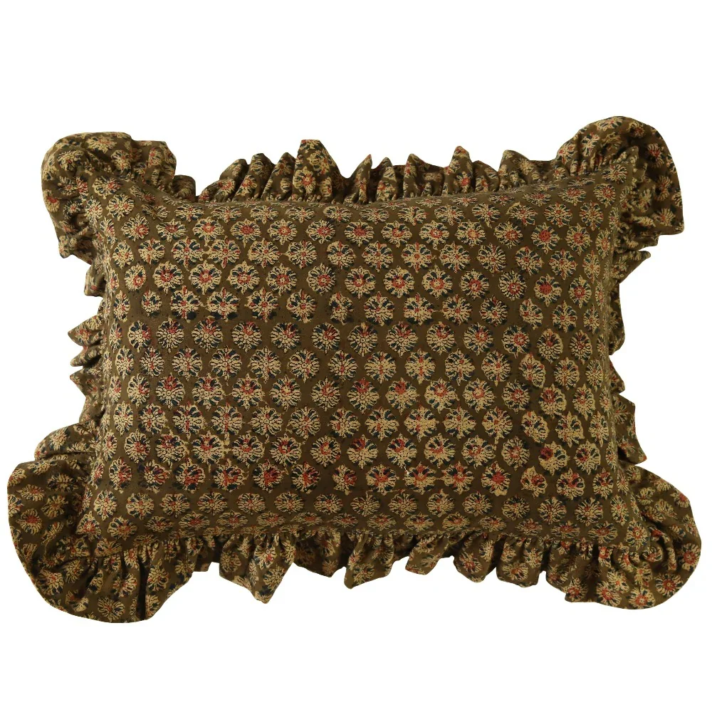 Anika Ruffle Lumbar Pillow 14x20