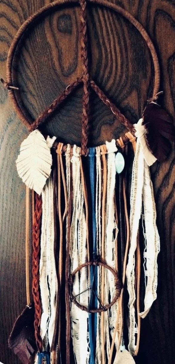 Peace sign wall art