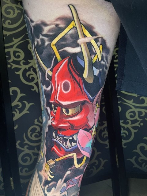 Hanya Mask Tattoo