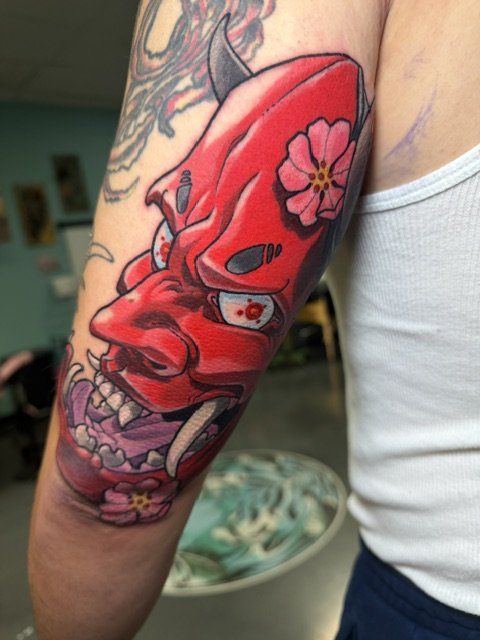 Hanya Mask Tattoo