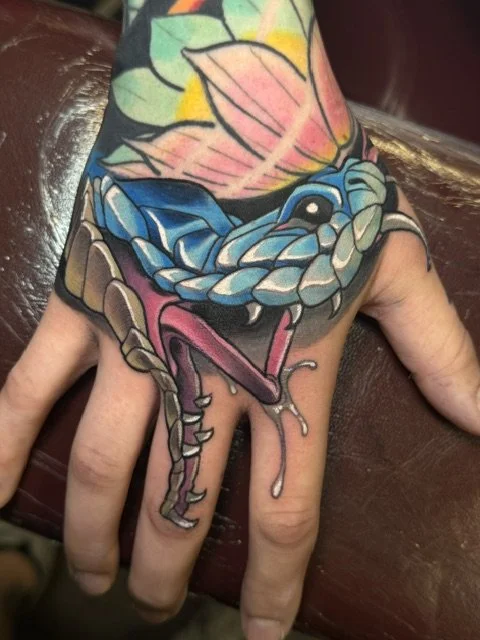 Snake Hand Tattoo