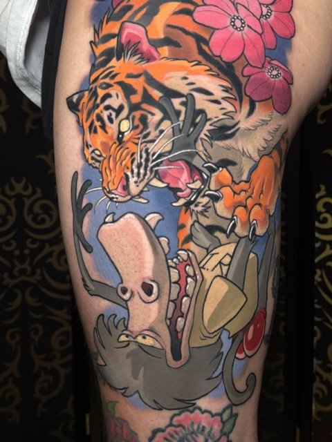 Tiger Versus I.R. Baboon Tattoo