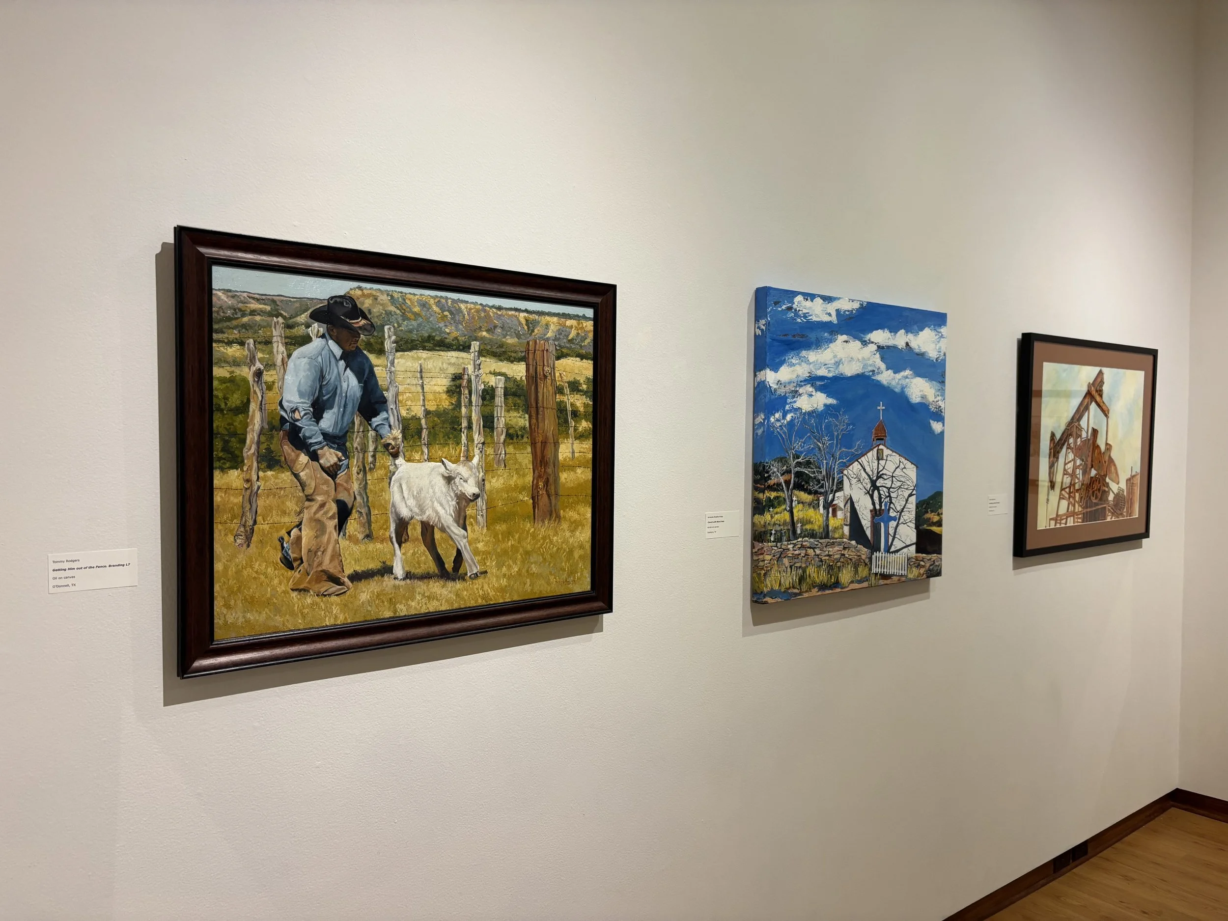 Artwork hanging at Texarkana.