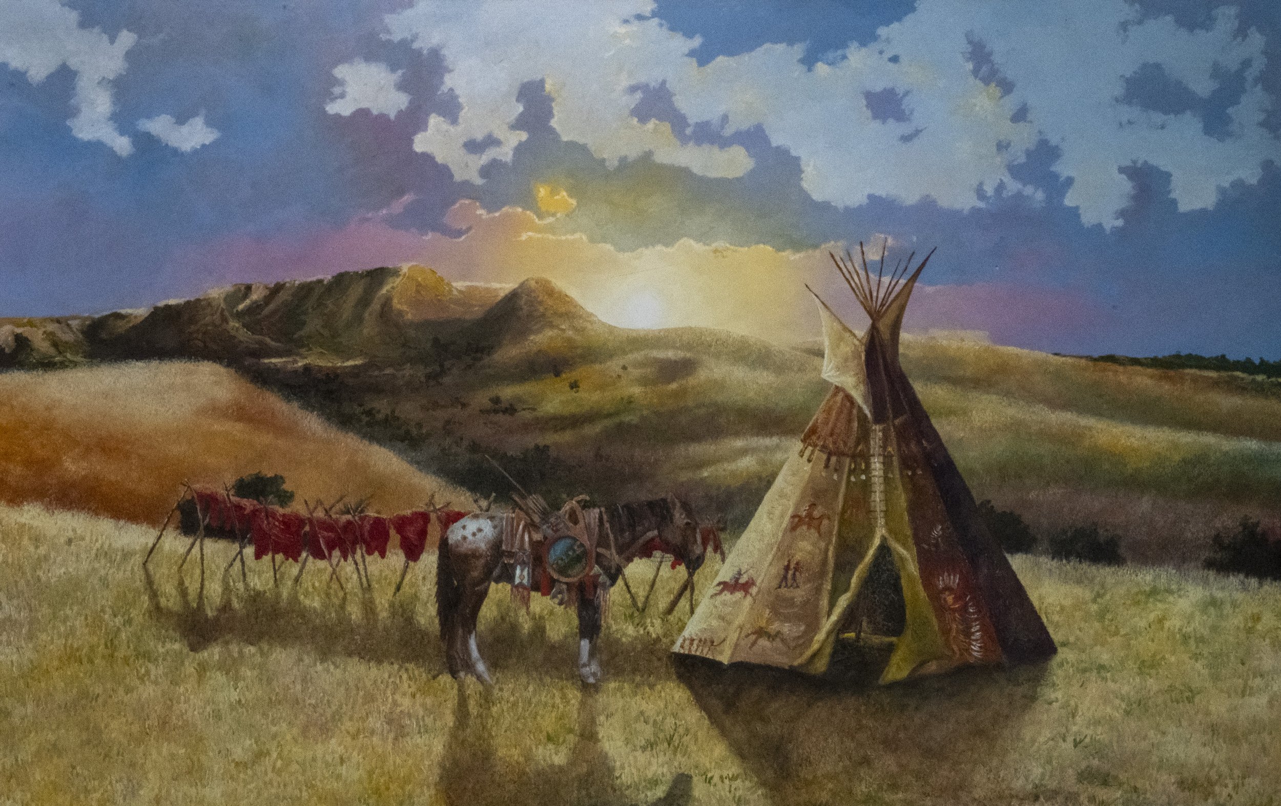 Comanche Camp, Bredwell Ranch, Crosbyton 28 x 44. $2464.jpg