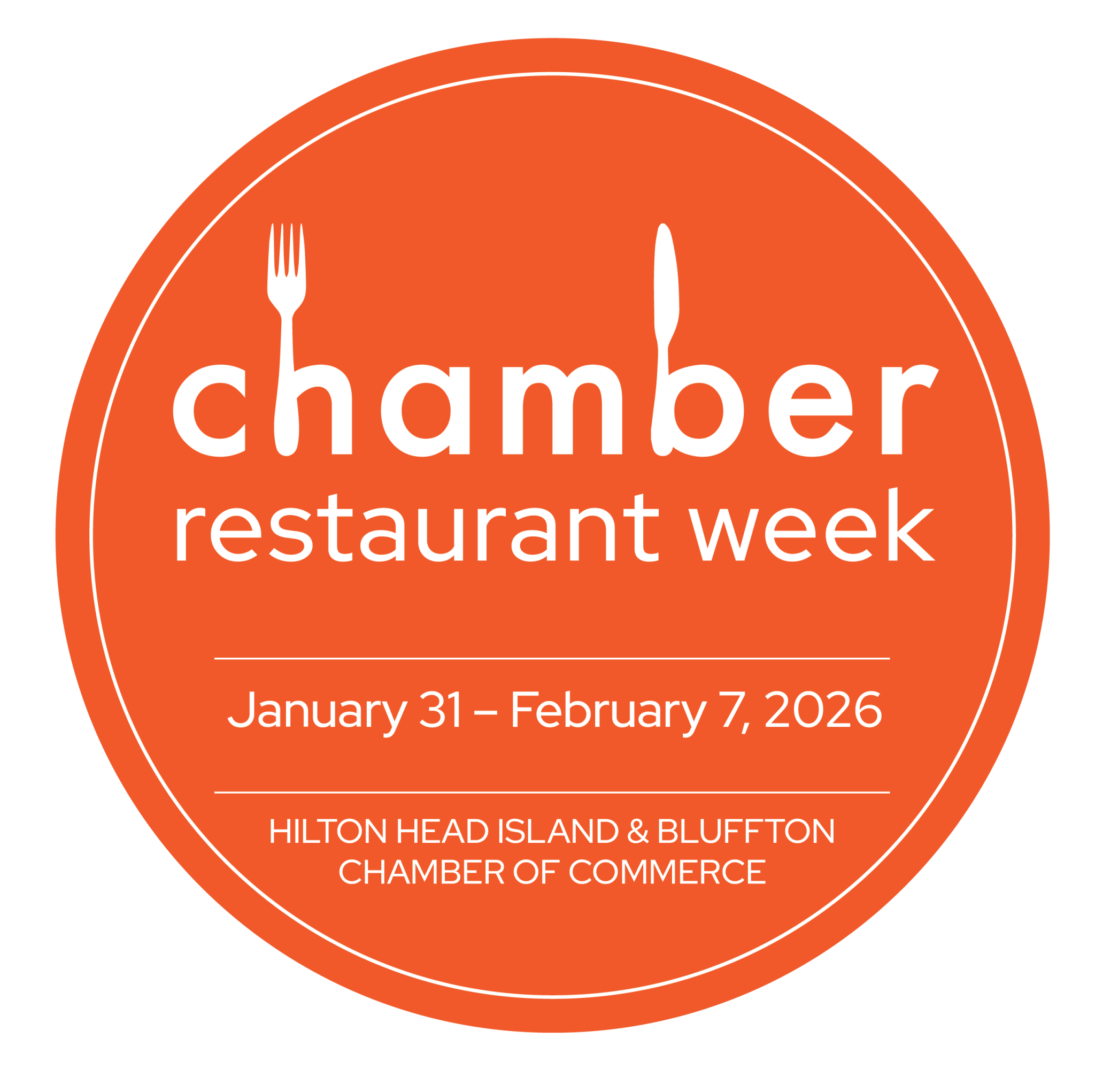 Circular Chamber Restaurant Week Logo Badge