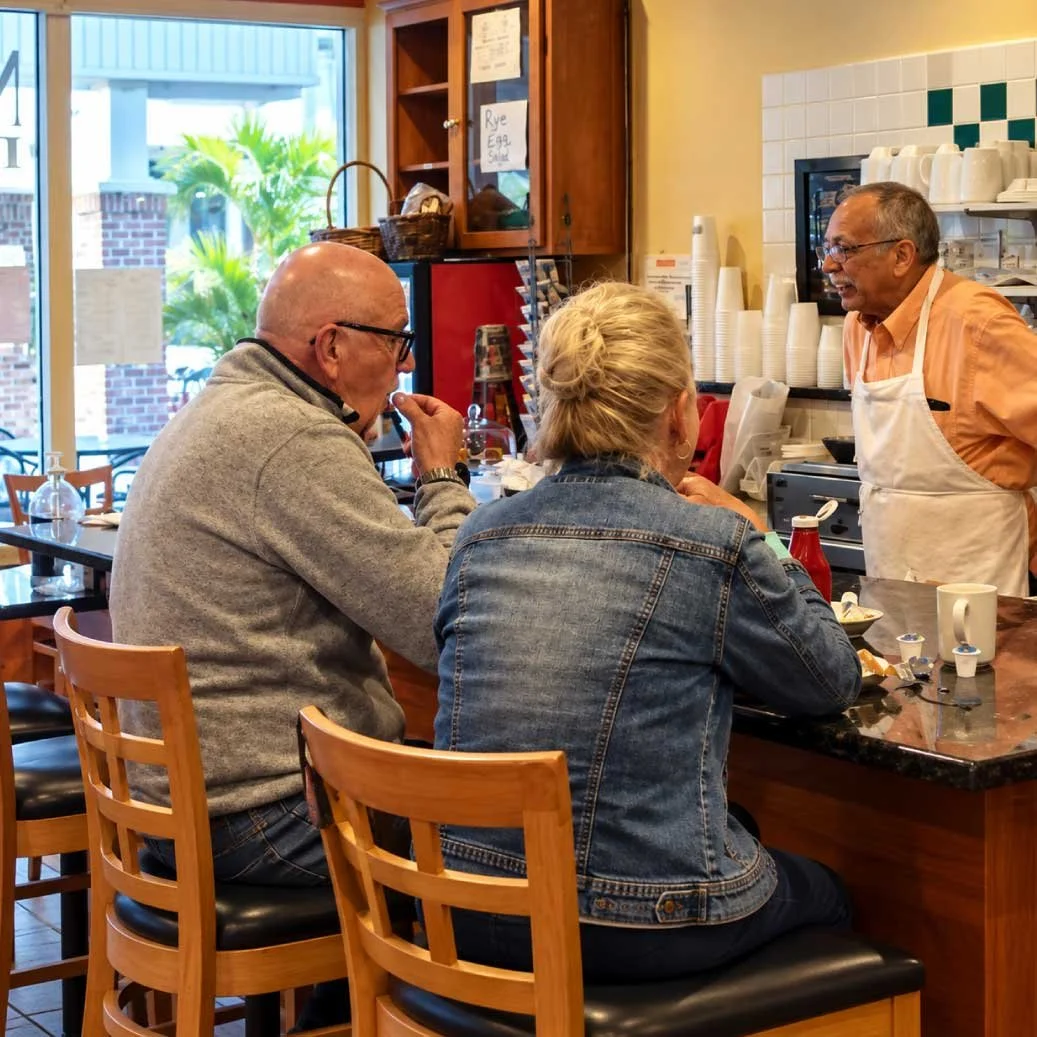locals eating at Gruby's New York Deli