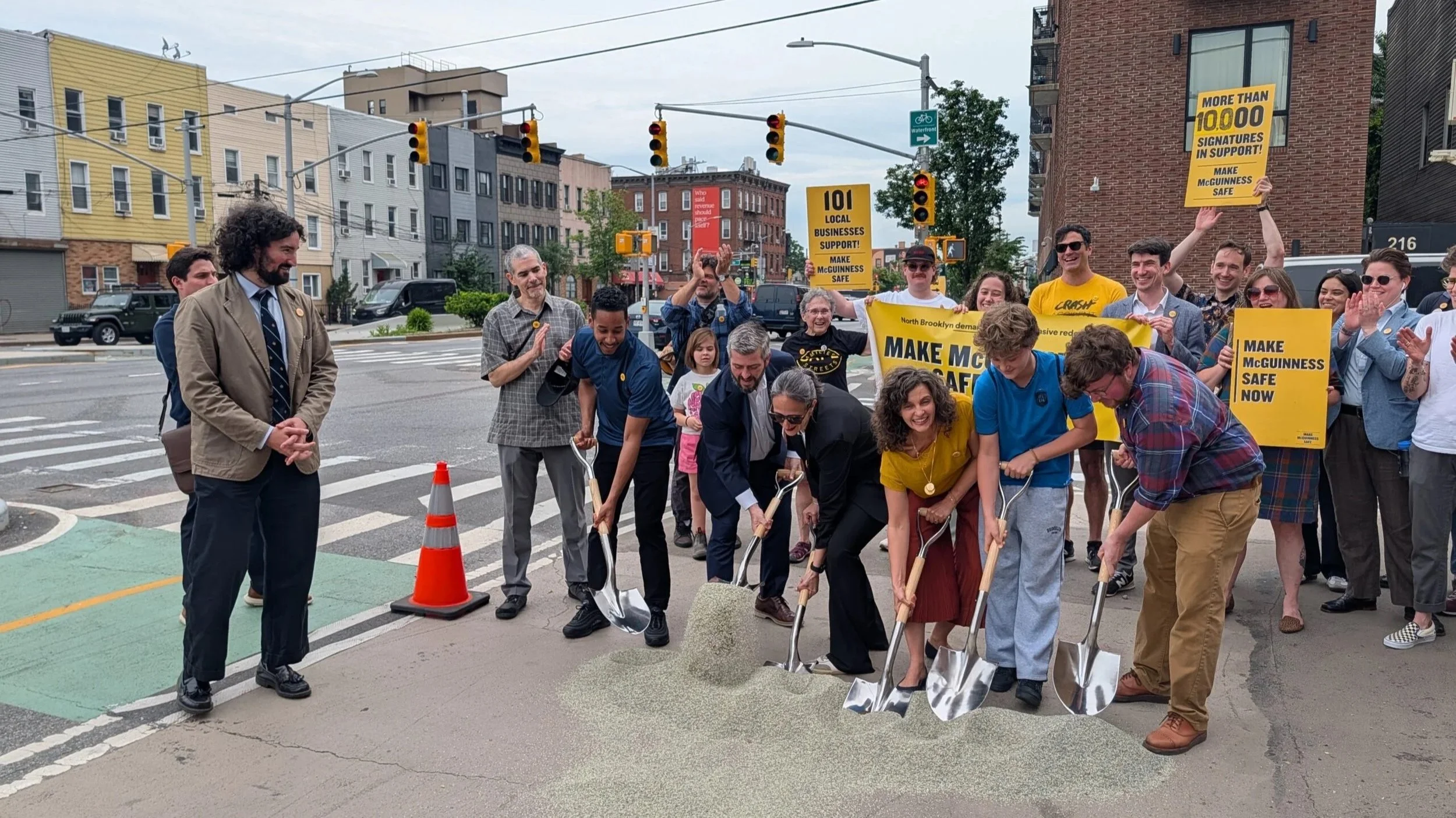 DOT breaks ground on full McGuinness Blvd. redesign in Greenpoint
