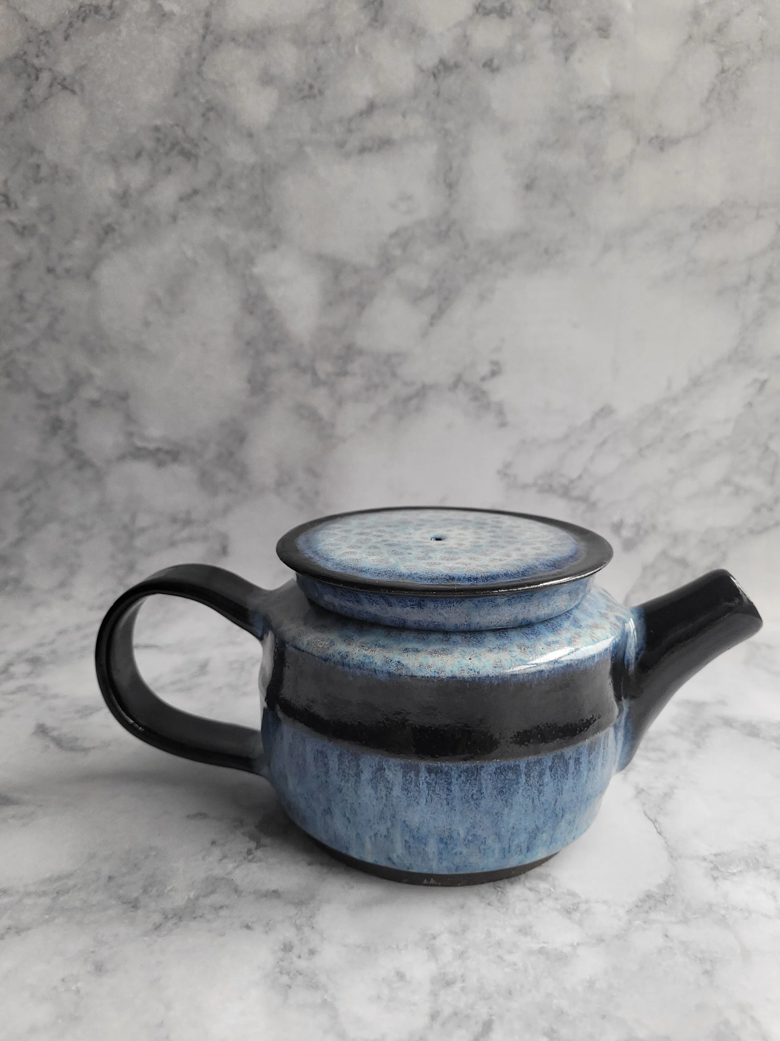 12 oz Obsidian wave Tea Pot