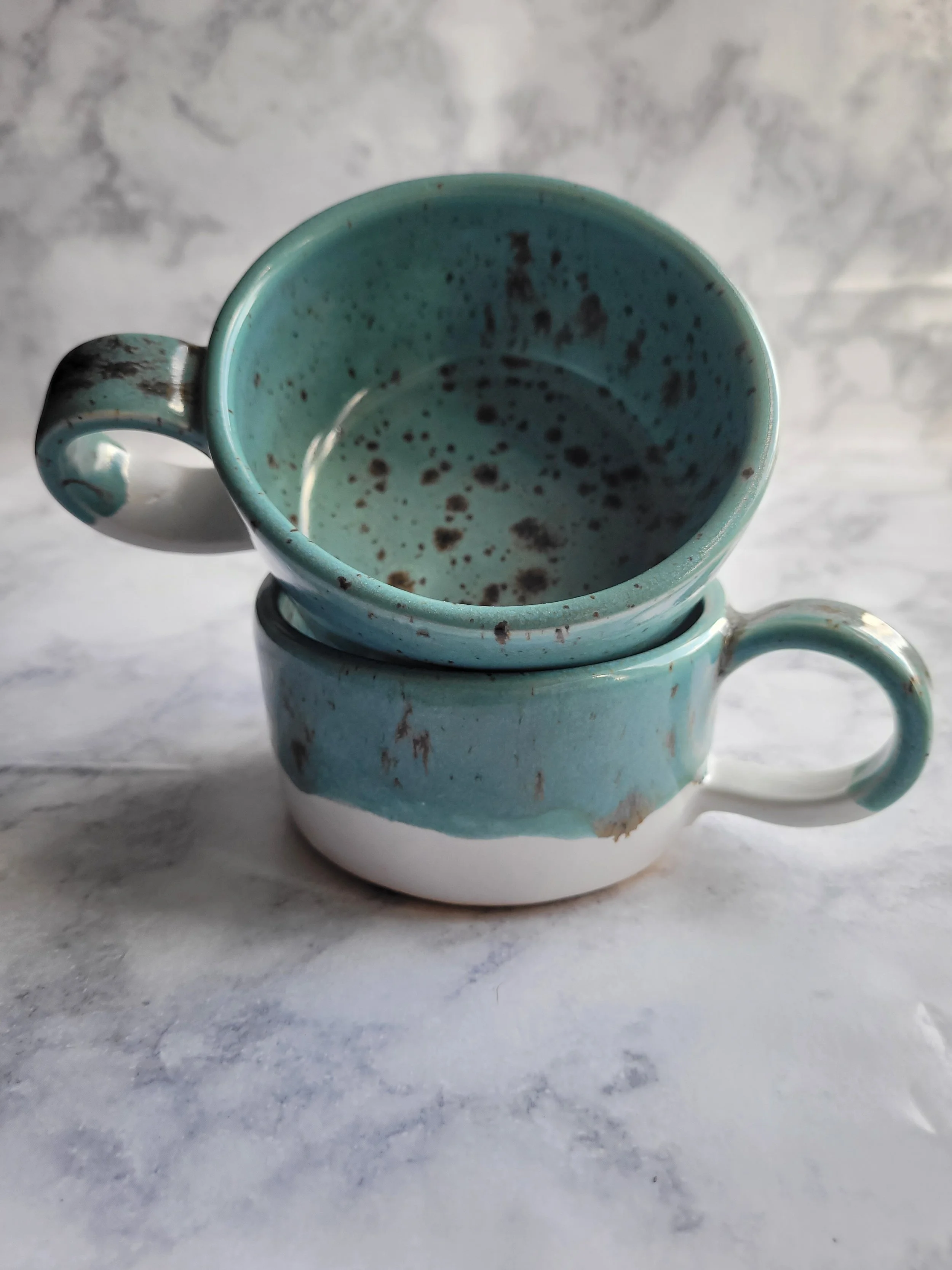 8 oz Emerald Speckeld Mug