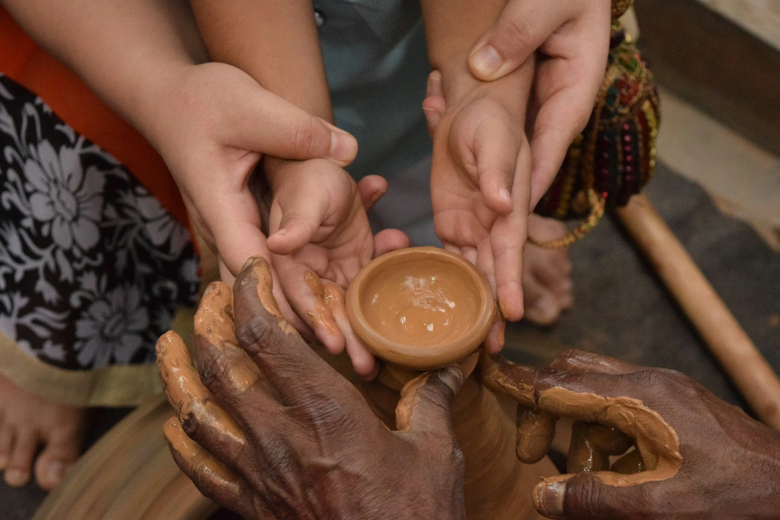 potters hands