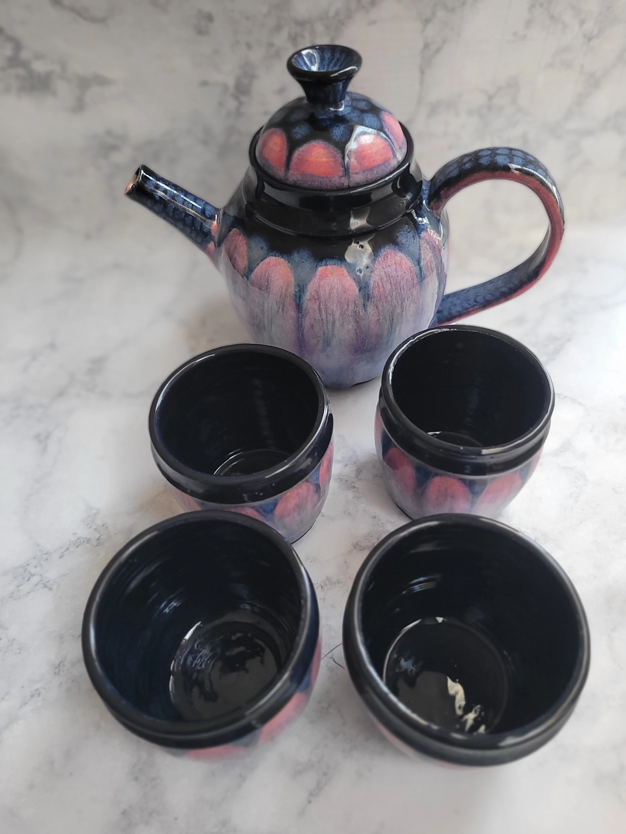30 oz Arches Teapot set