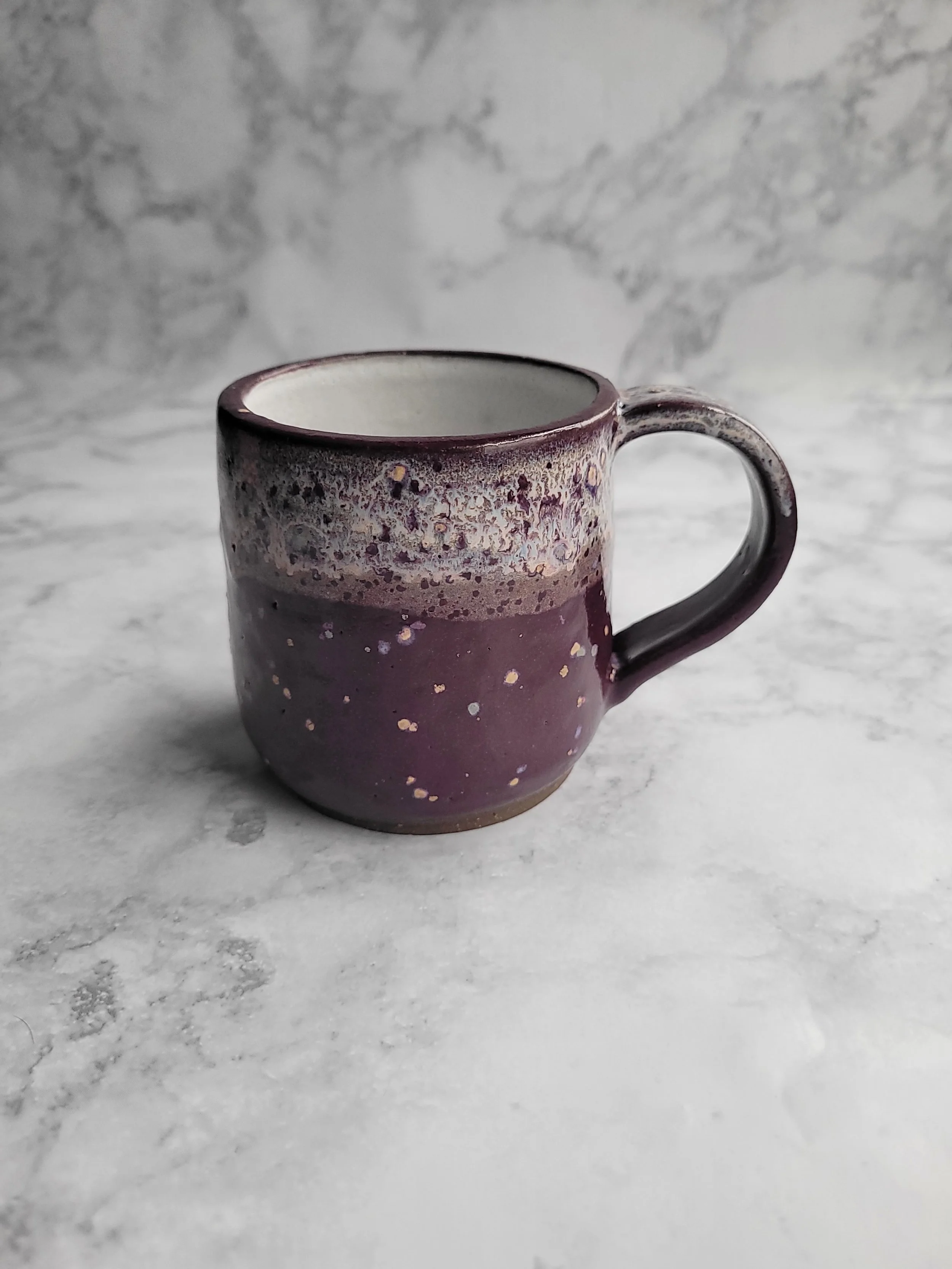8 oz Lavender Speckeld Mug