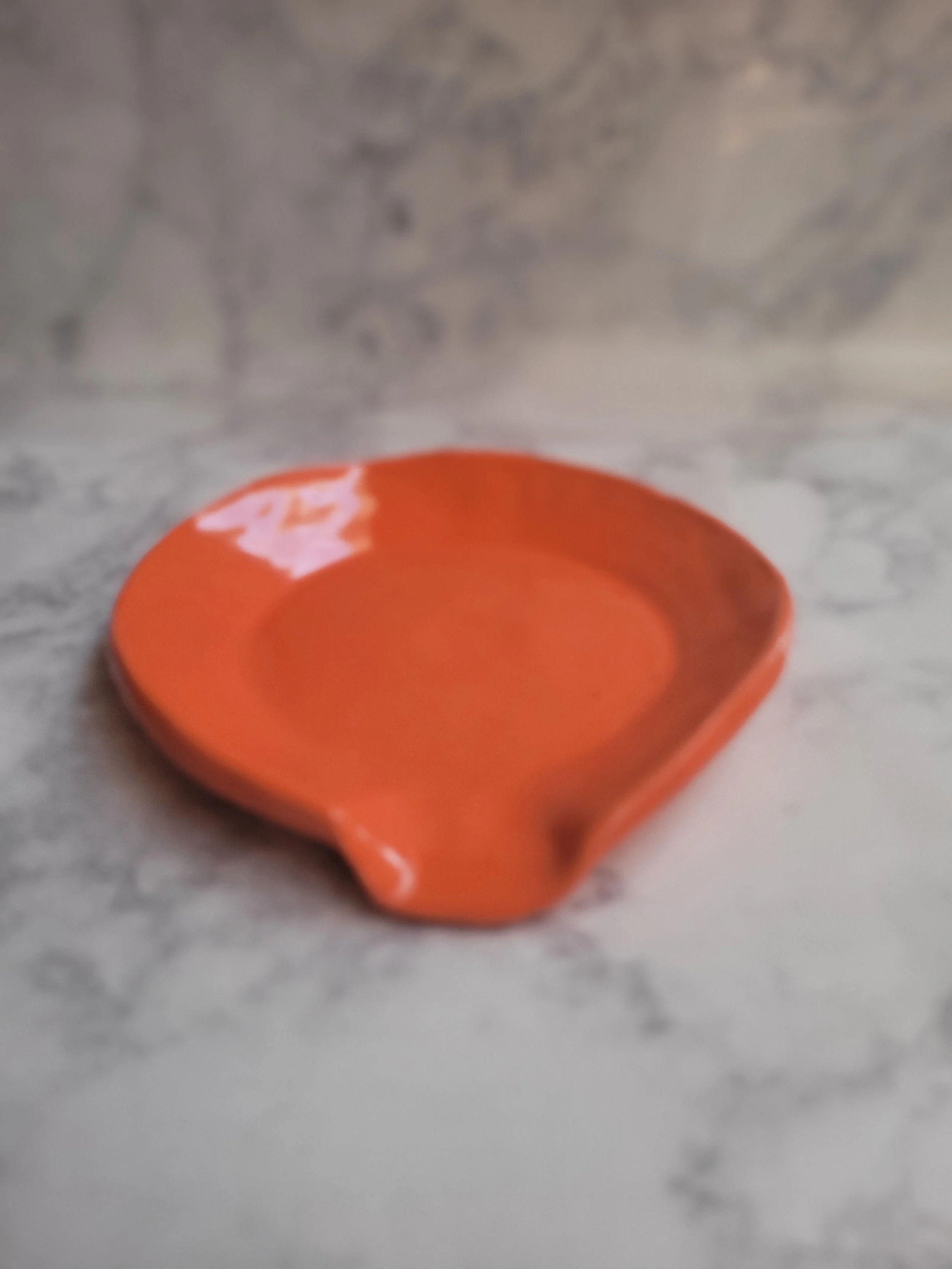 Orange Gloss Spoon Rest