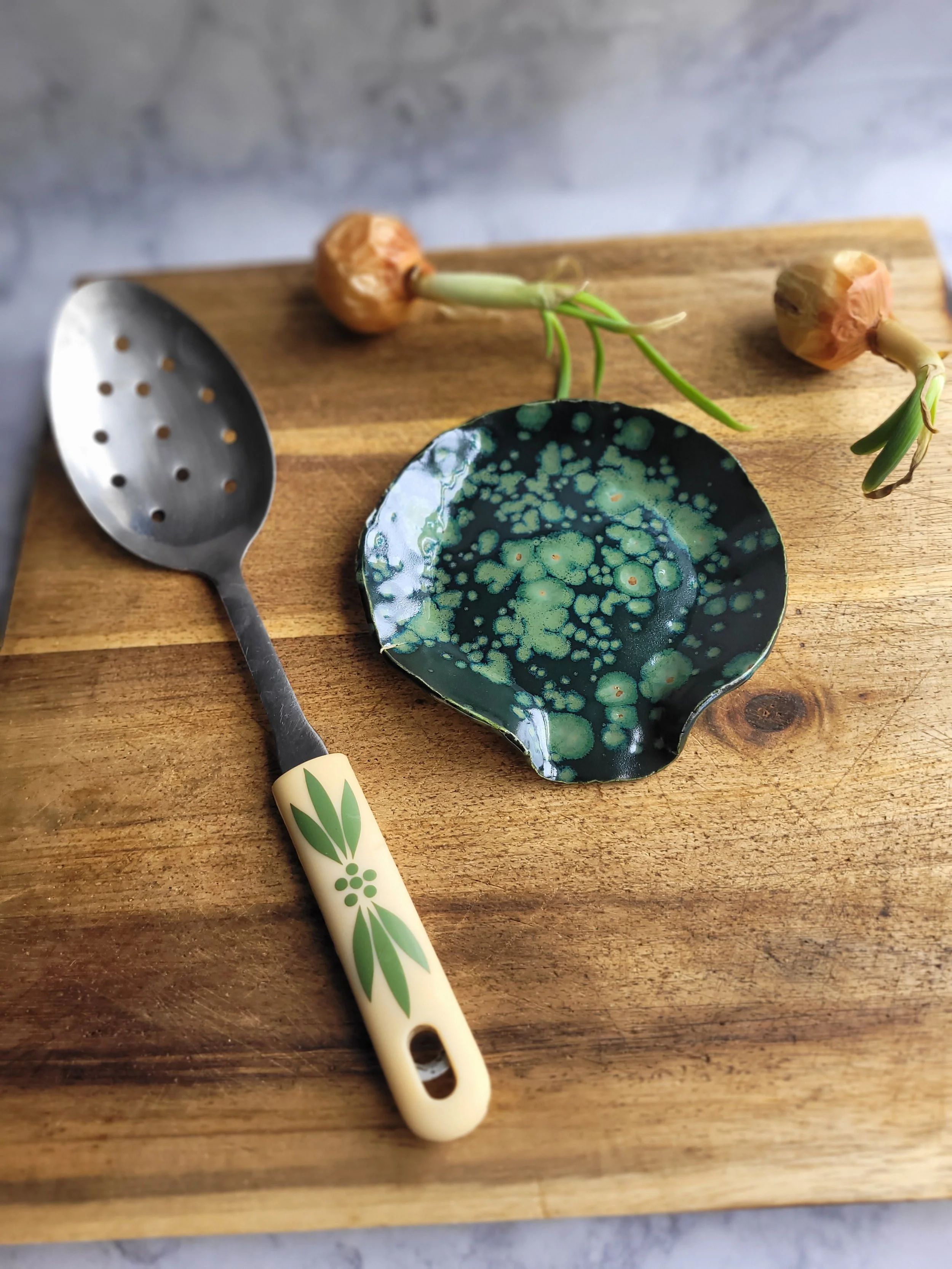 Olive Spoon Rest.