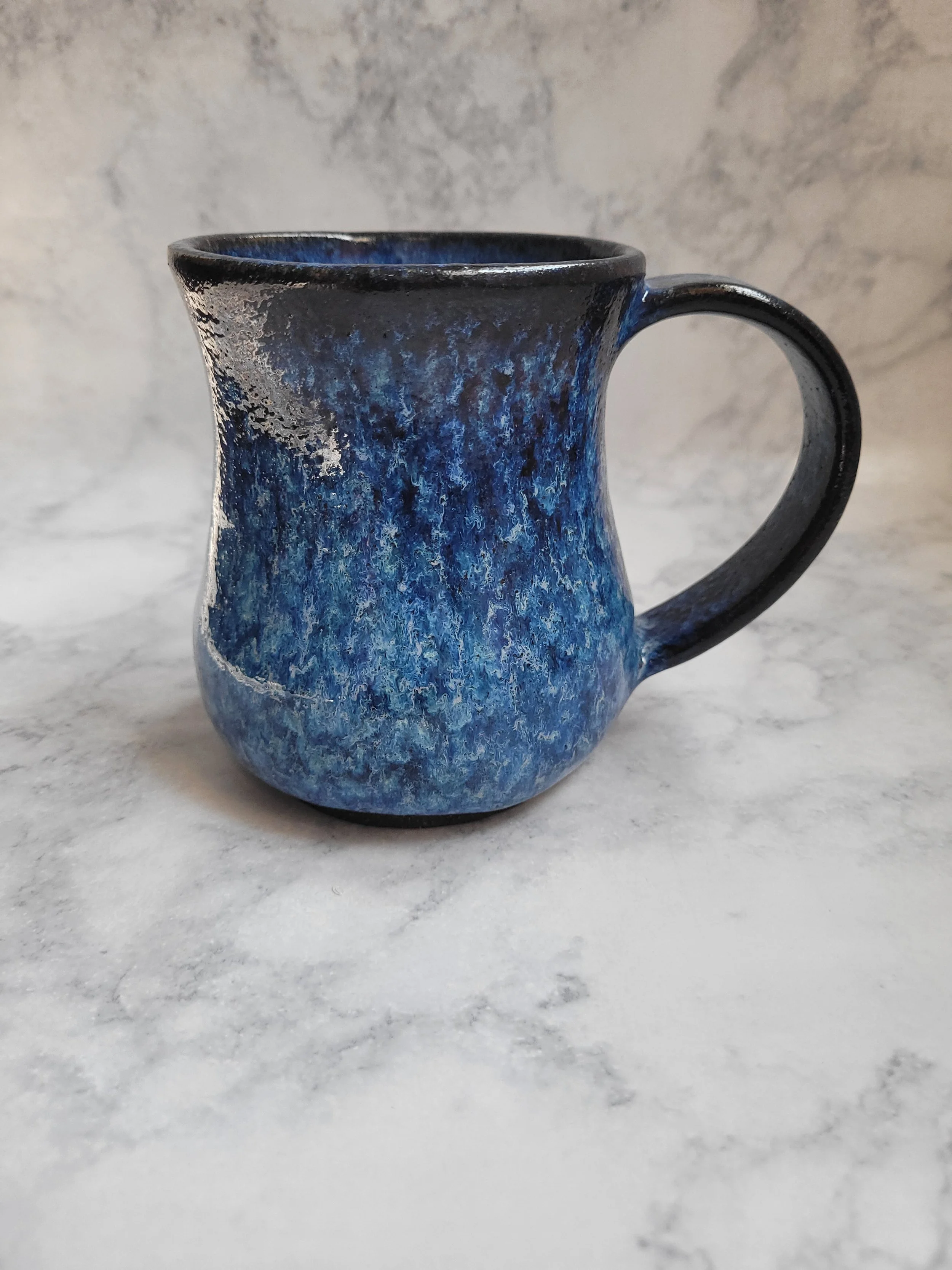16 oz Blue Speckle Mug