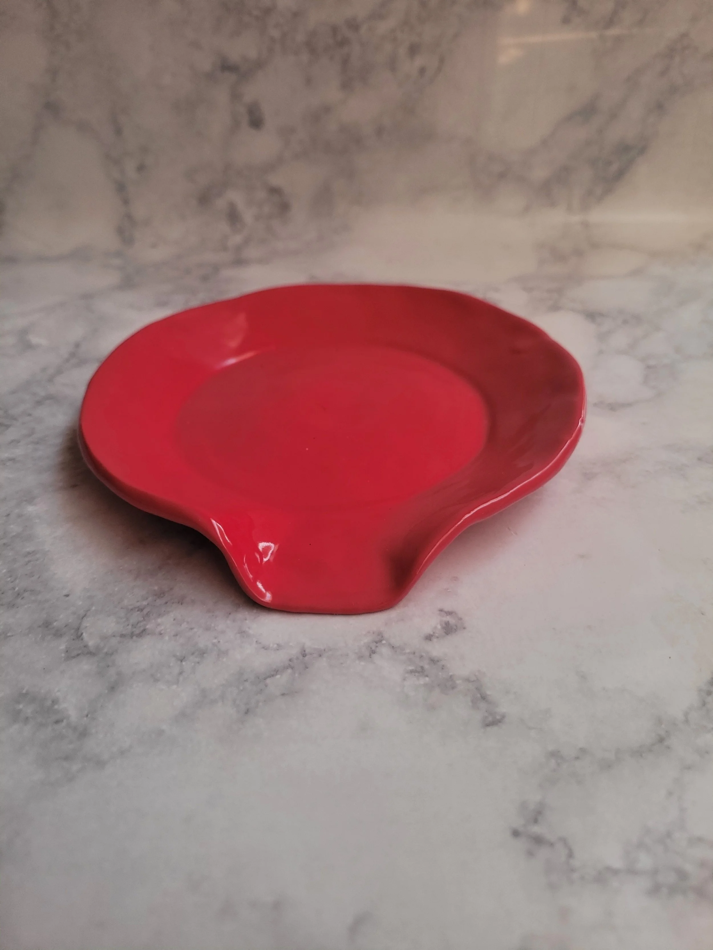 Red Gloss Spoon Rest