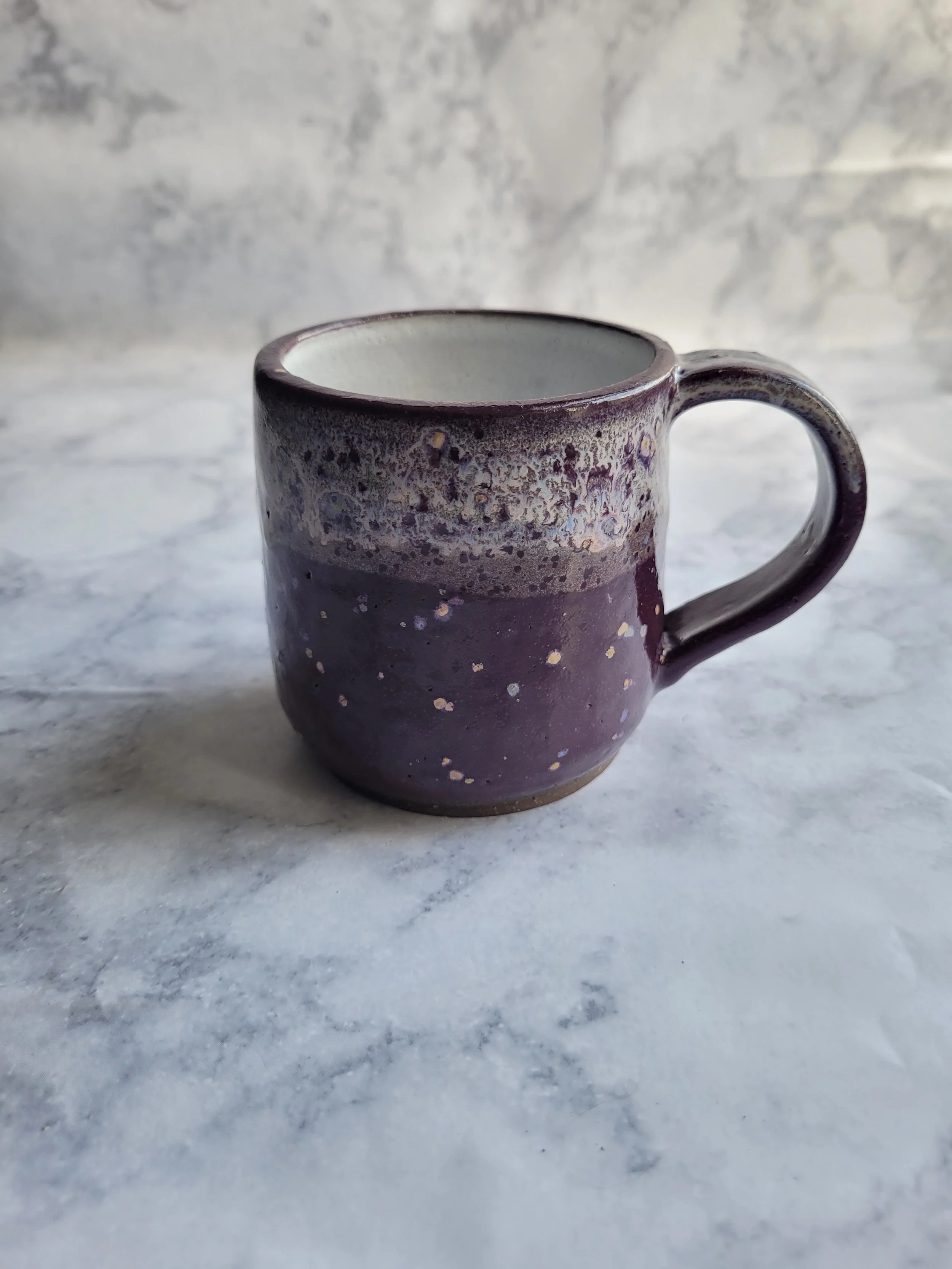 8 oz Lavender Speckled Mug