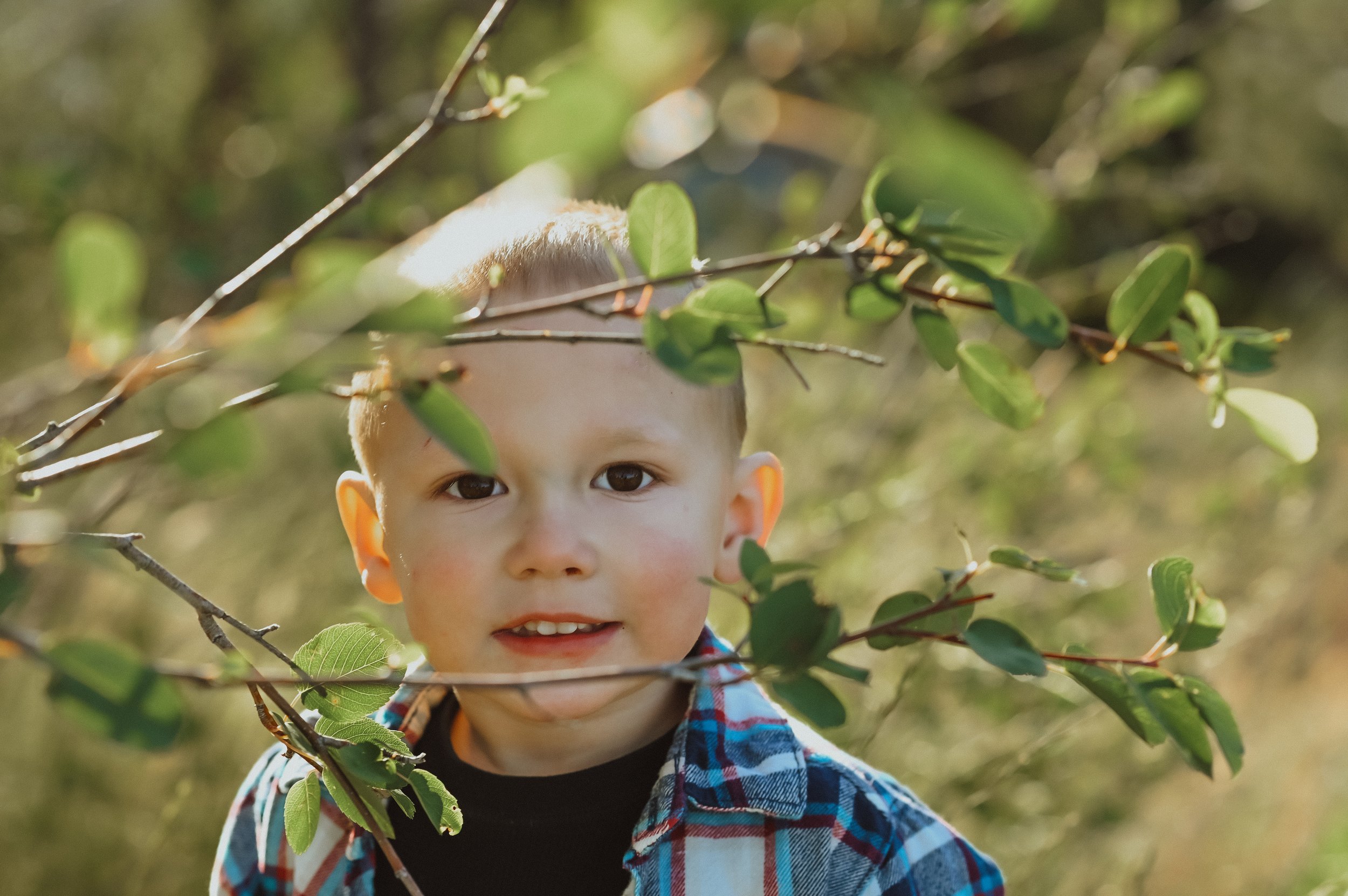 "He doesn't sit still. His attention span is non existent." Great, I'll follow him around while he plays.