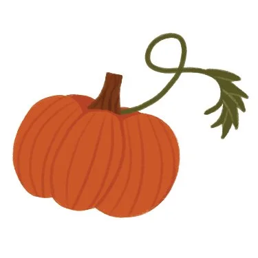 Fall Stationery - Pumpkin Sticker